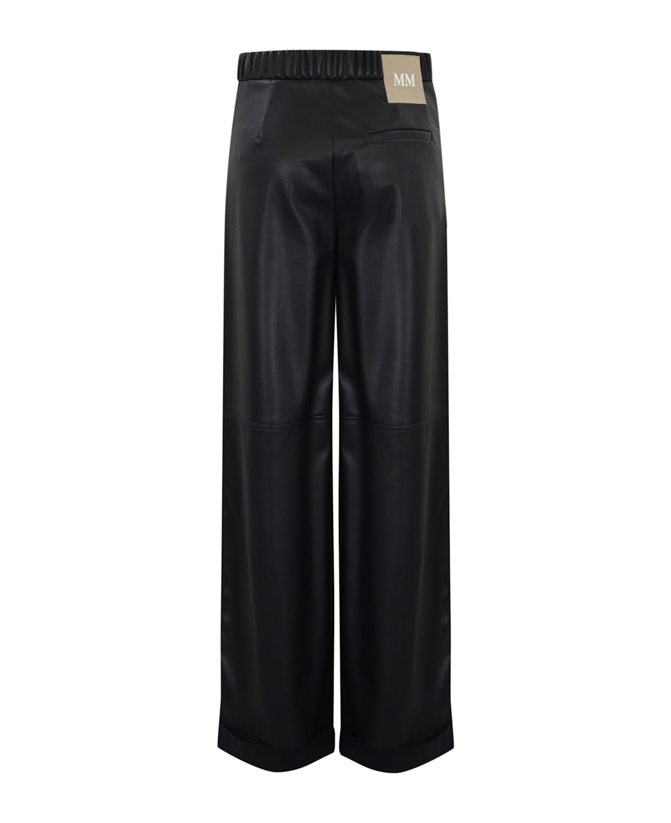 Max Mara Marina Nappa Effect Trousers - Blu