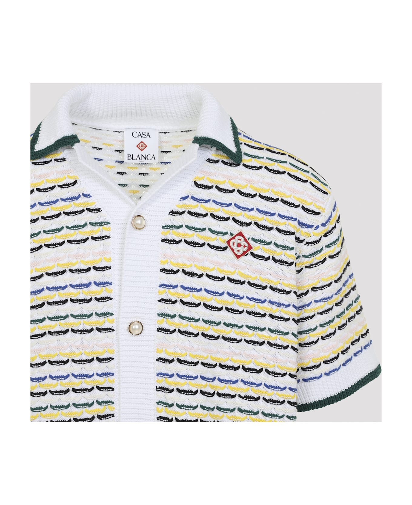 Casablanca Tuck Stitch Shirt - Multi