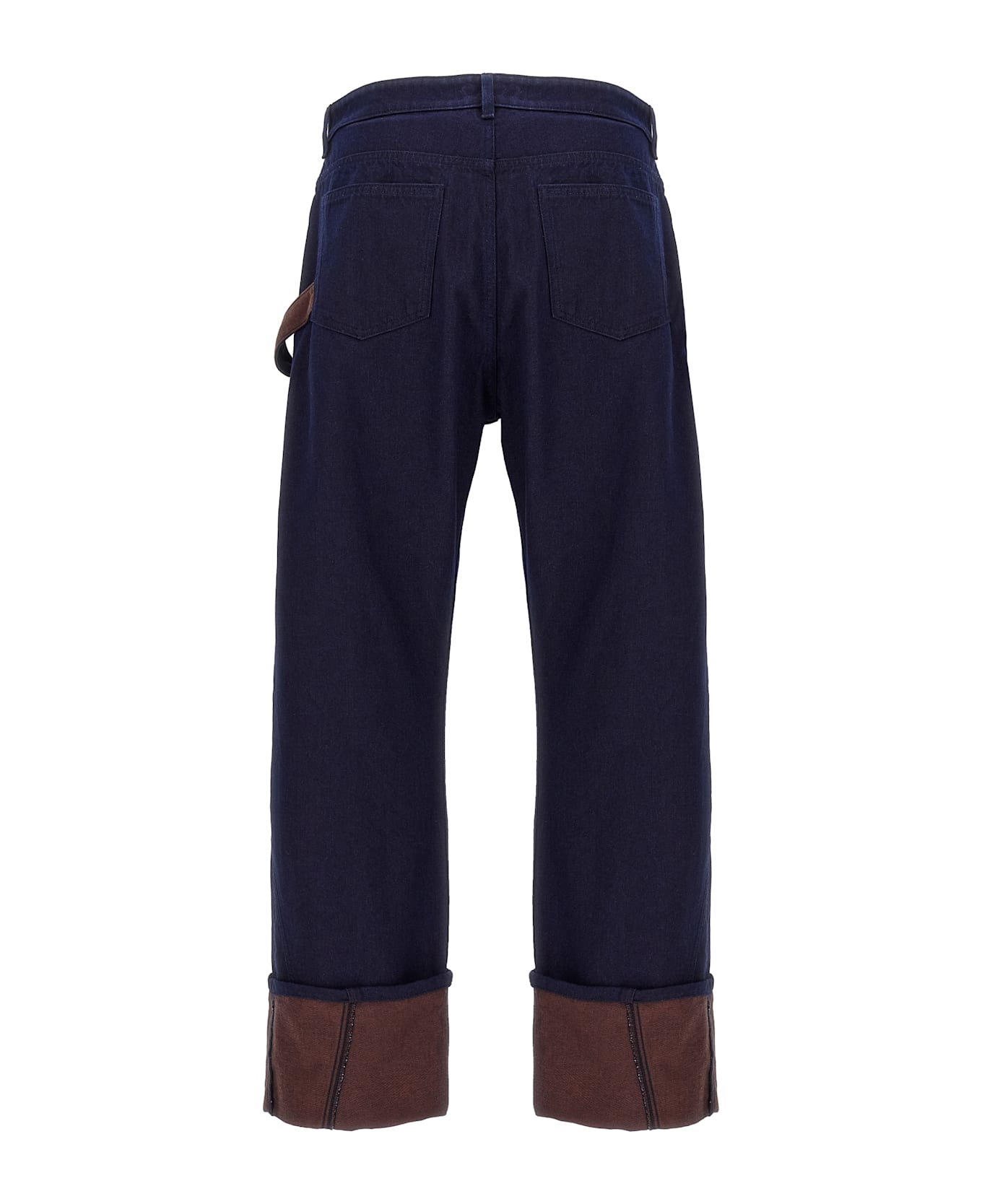J.W. Anderson 
turn Up Twisted Workwear
 Jeans - BLUE