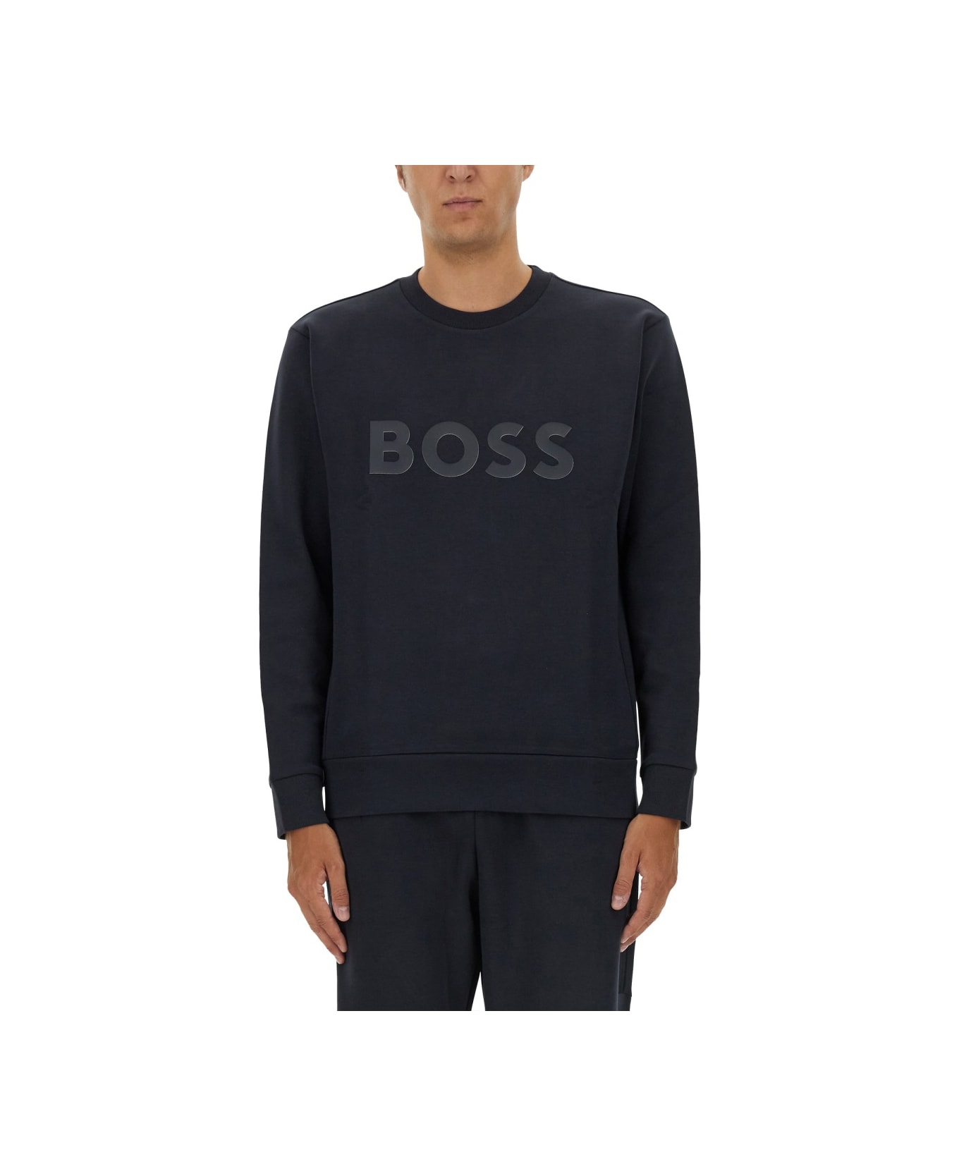 Hugo Boss Sweatshirt With Logo - Blue