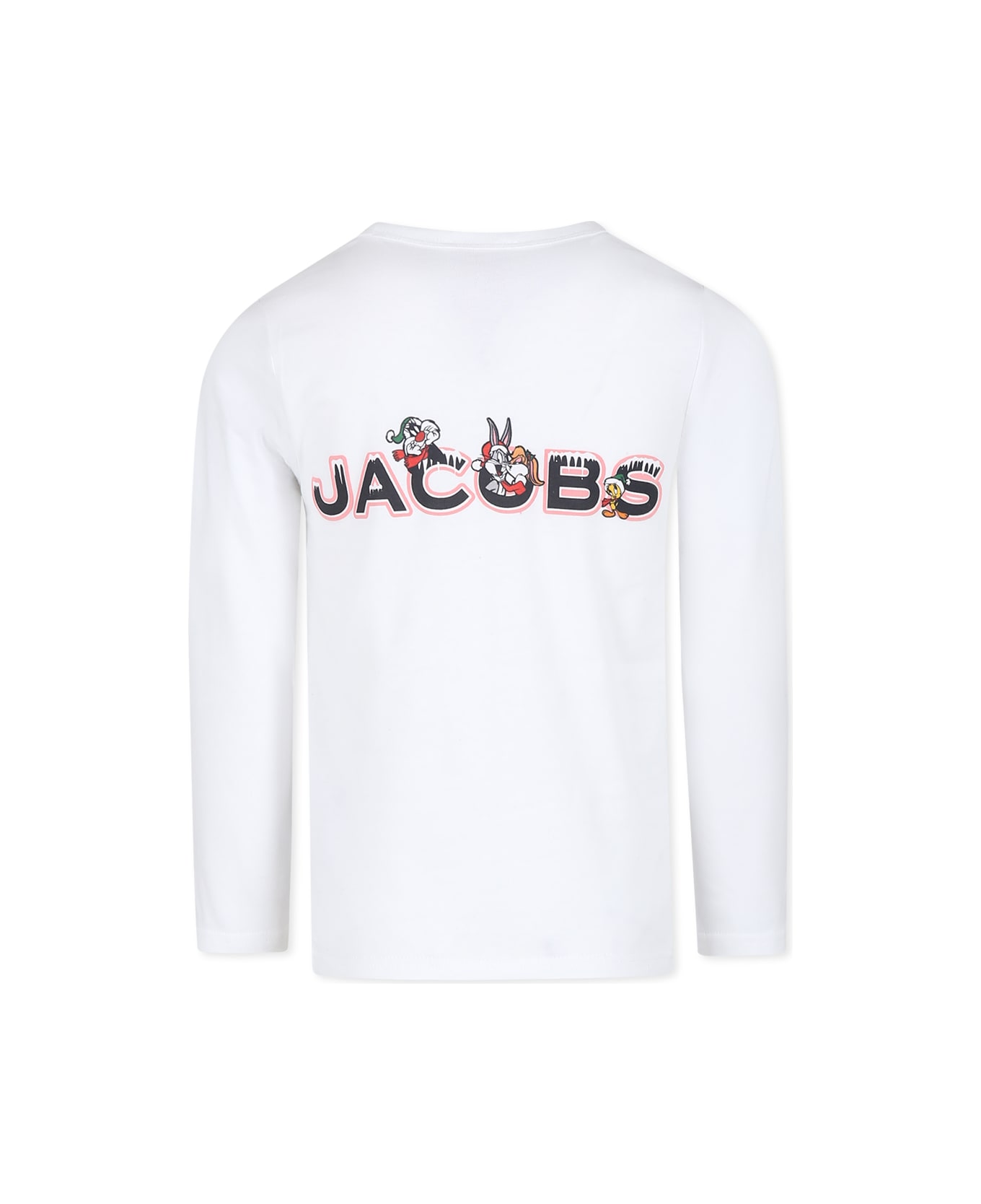 Marc Jacobs White T-shirt For Girl With Looney Tunes Printed - White