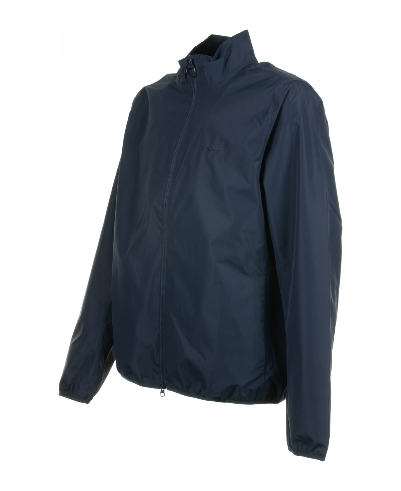Barbour Navy Blue Jacket With Zip - NAVY ジャケット