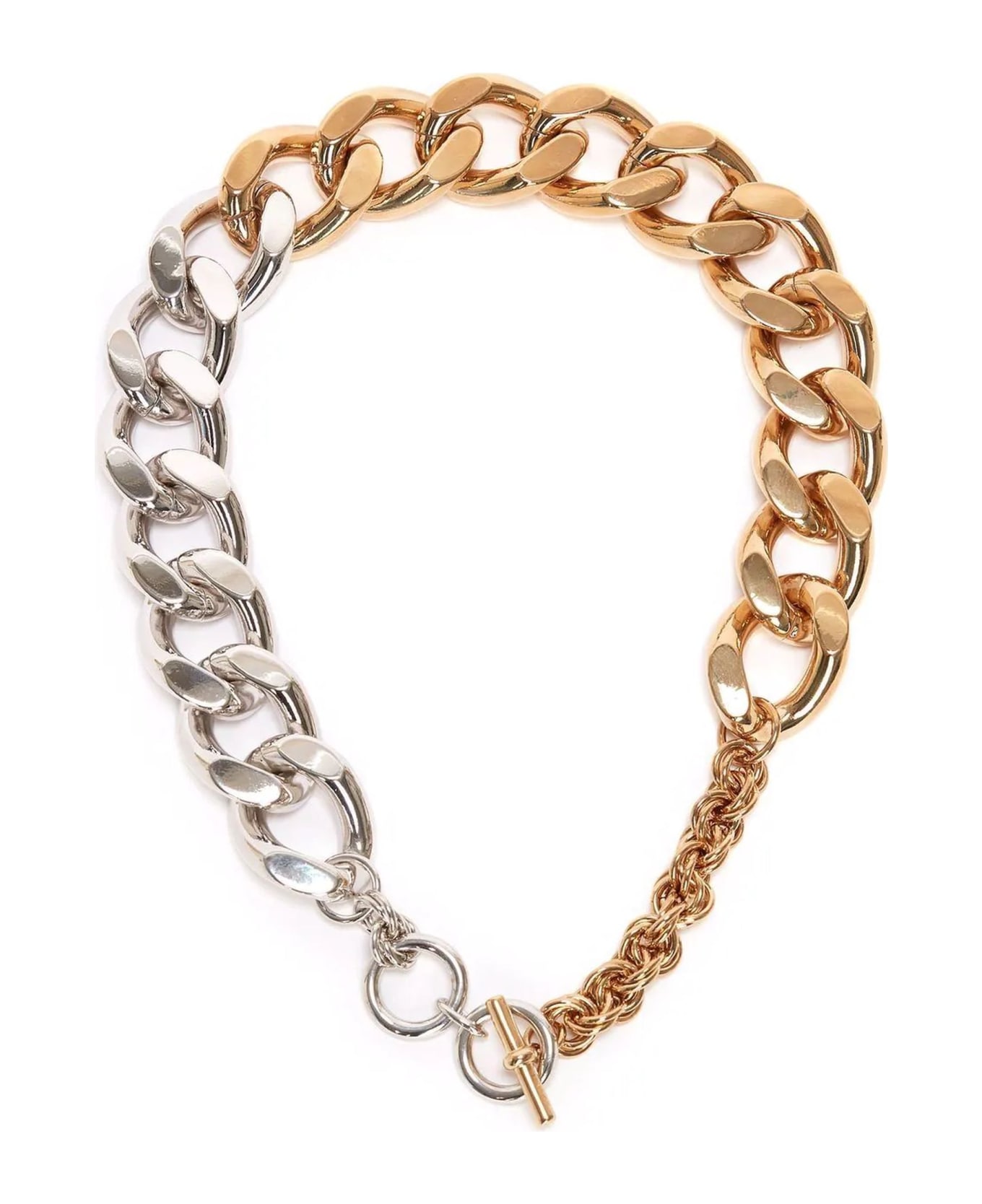 J.W. Anderson Gold-tone And Silver-tone Chain Necklace - Oro
