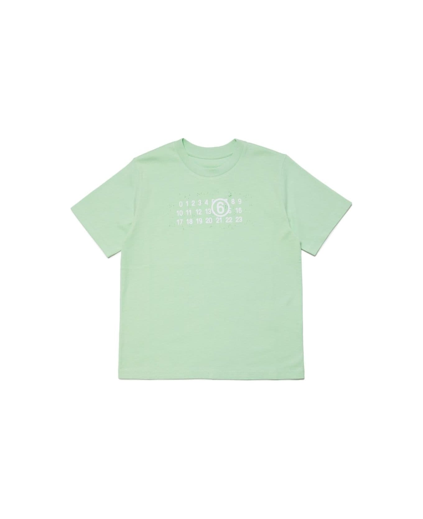 MM6 Maison Margiela T-shirt Con Logo - Green Tシャツ＆ポロシャツ