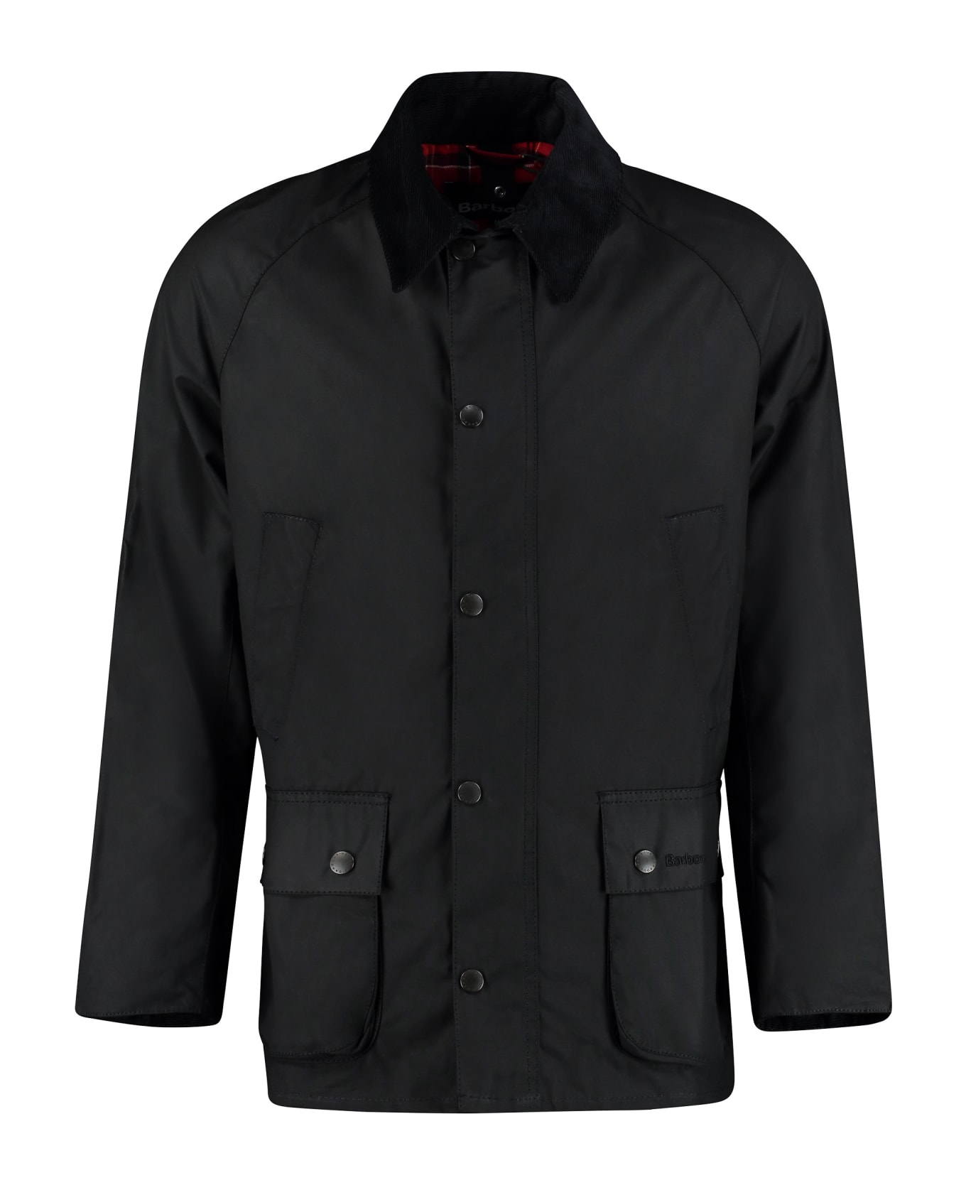 Barbour Ashby Wax Zippered Cotton Jacket - black