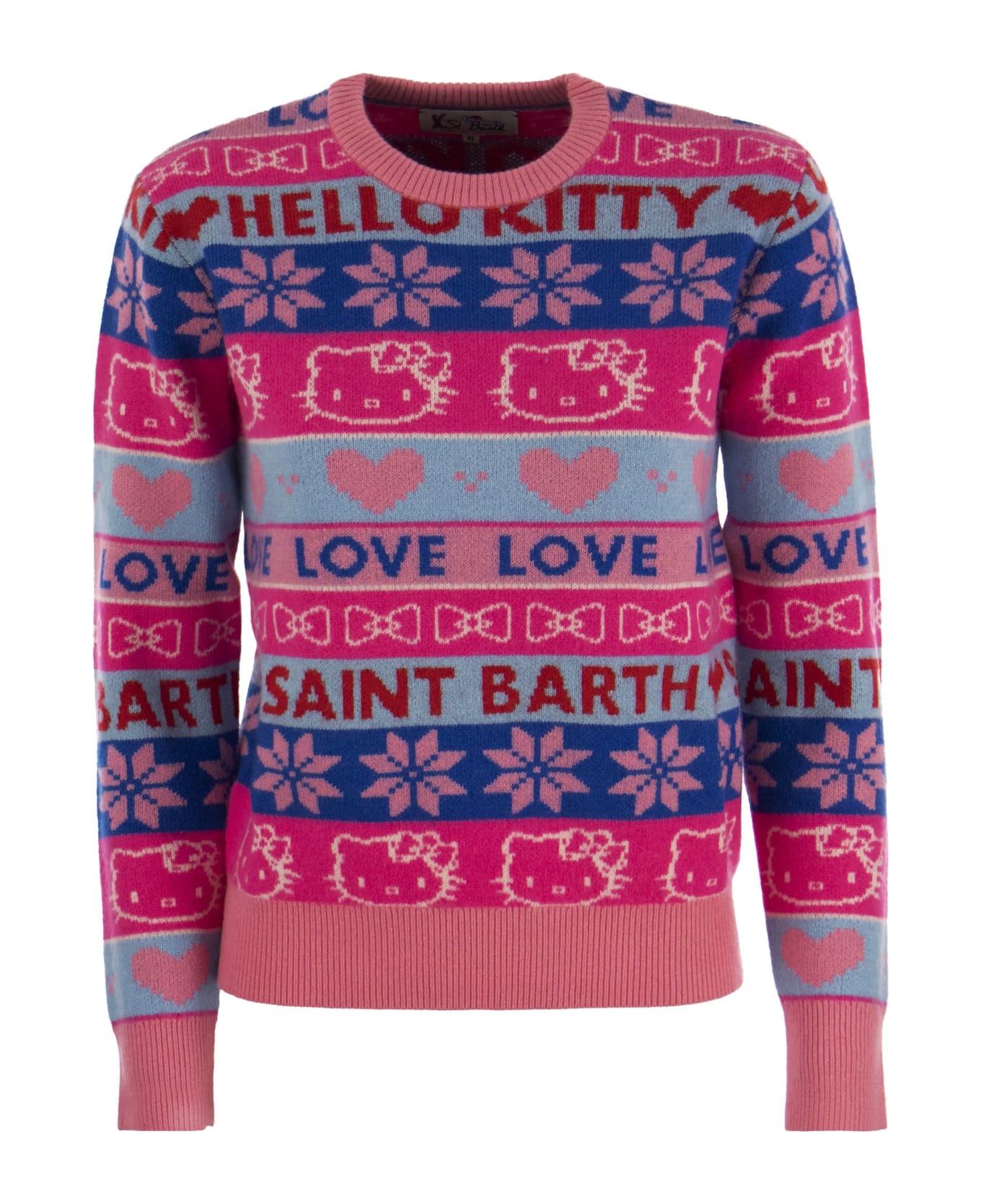 MC2 Saint Barth Wool-blend Jumper With Embroidery - Pink