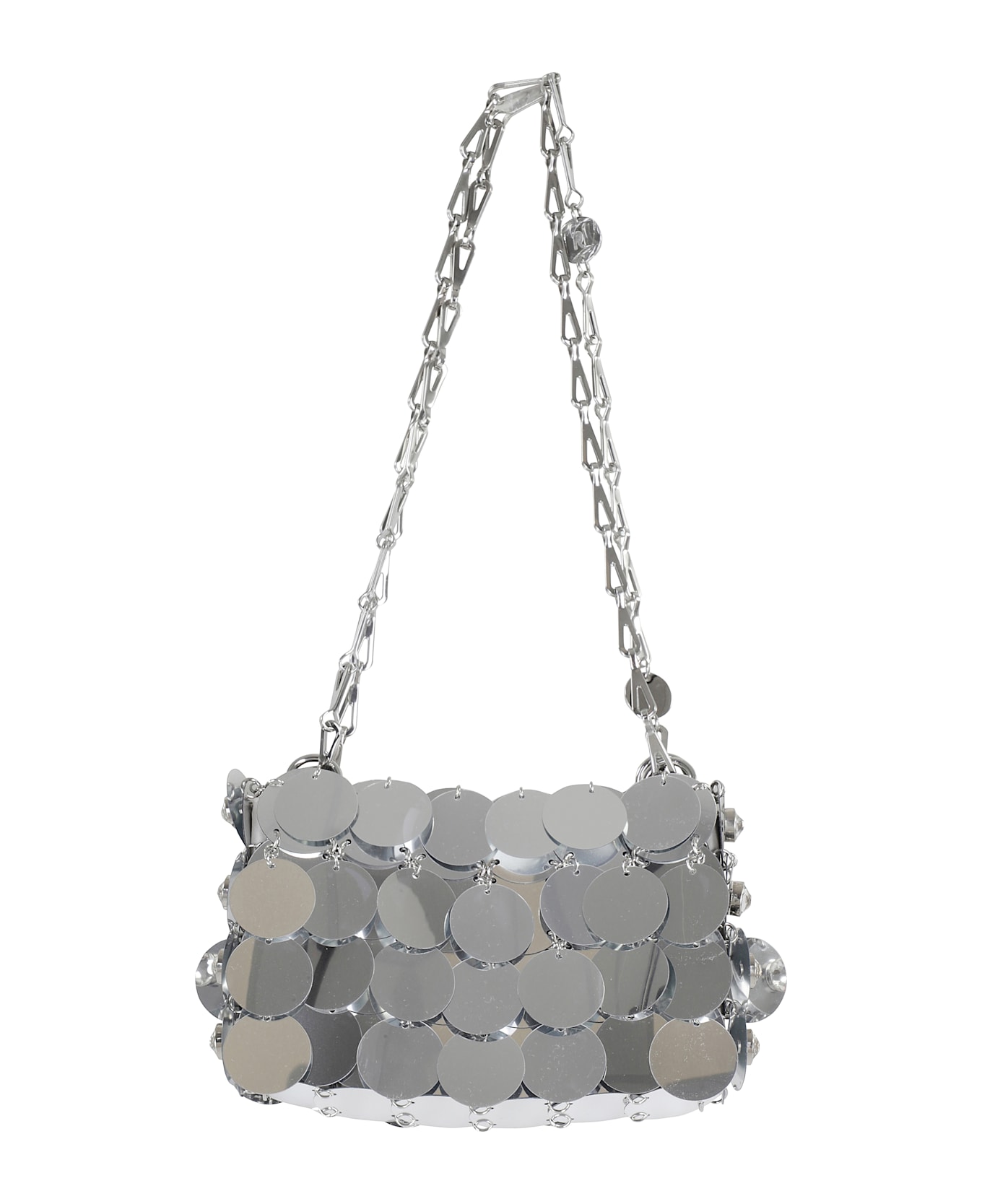Paco Rabanne Silver Metal Mesh Shoulder Bag - SILVER