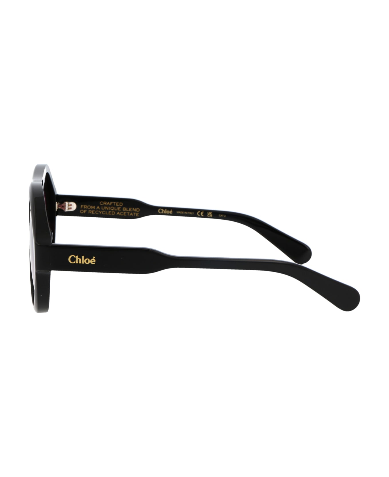 Chloé Eyewear Ch0151s Sunglasses - 001 BLACK BLACK RED