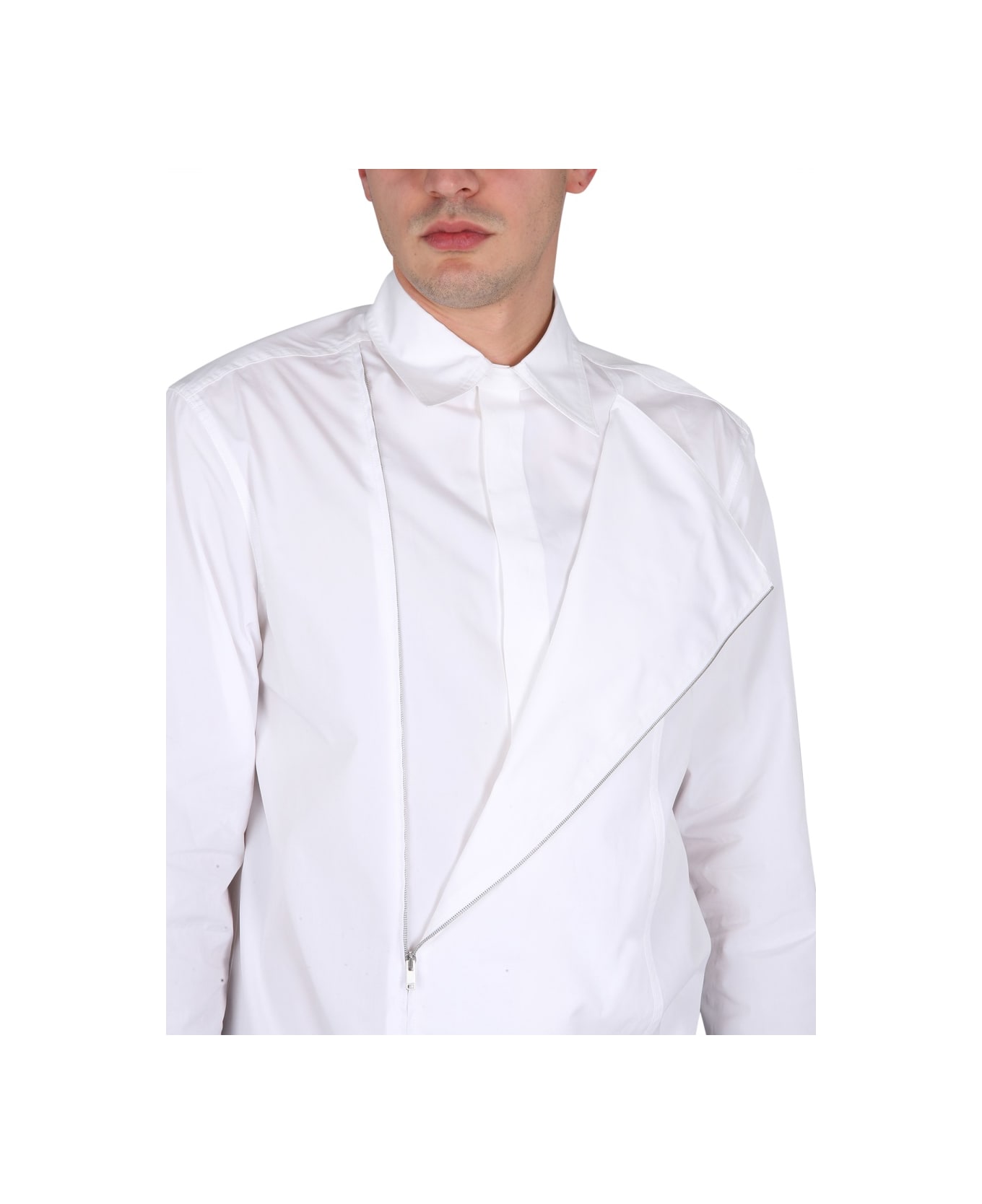 Jil Sander Zippered Shirt - IVORY