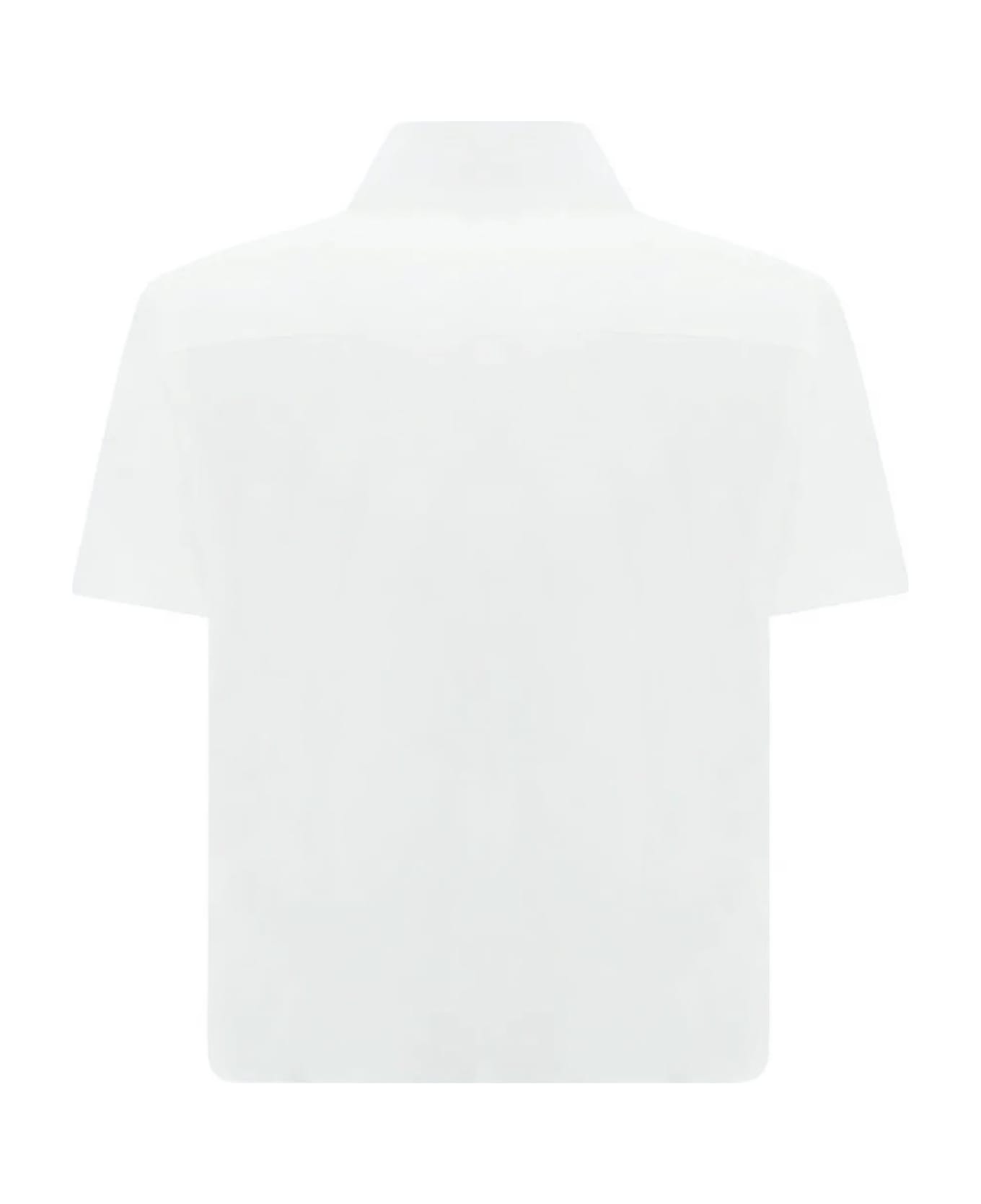 Dsquared2 White Stretch-cotton Shirt - Bianco