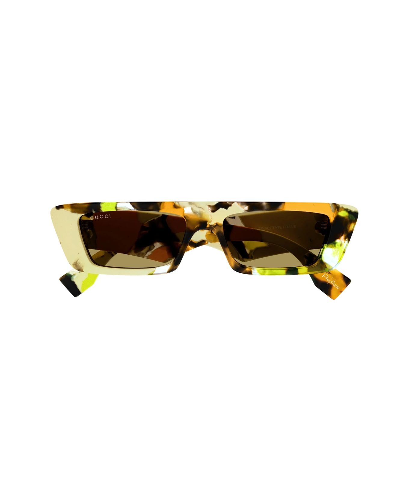 Gucci Eyewear Gg1625s Linea Lettering 001 Sunglasses - Giallo サングラス