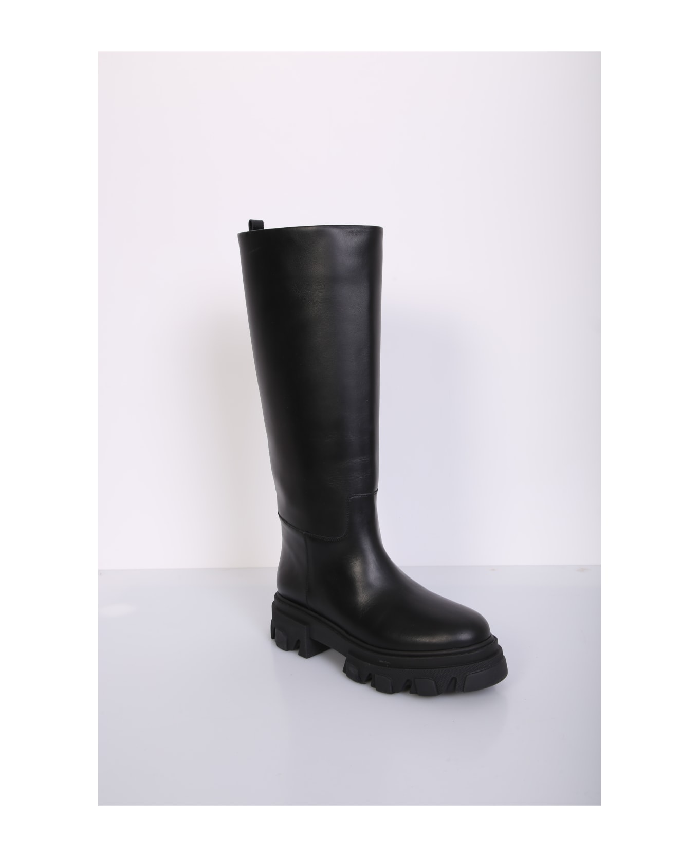 GIA BORGHINI Rubber Tread Sole Perni Boots - Black ブーツ