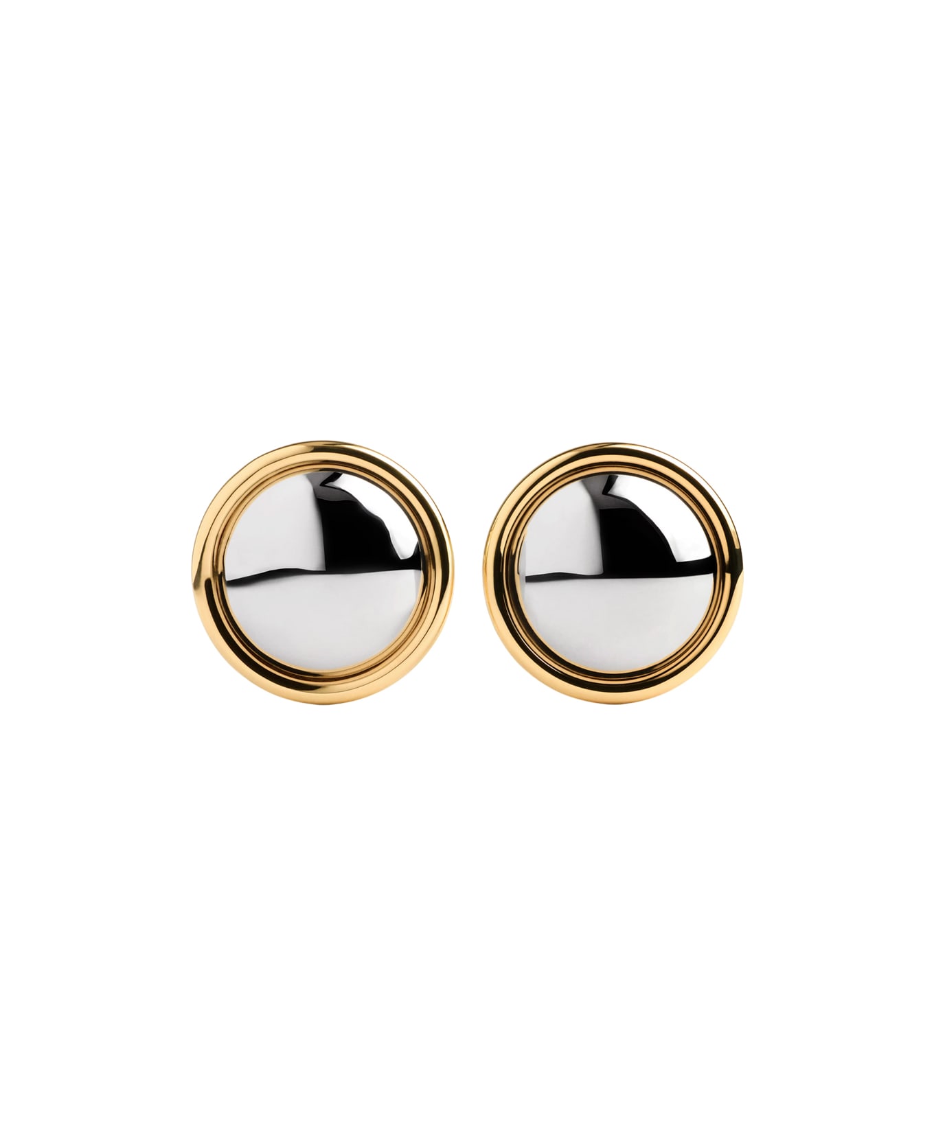 Jacquemus 'les Pendants Rond' Earrings - SILVER / GOLD