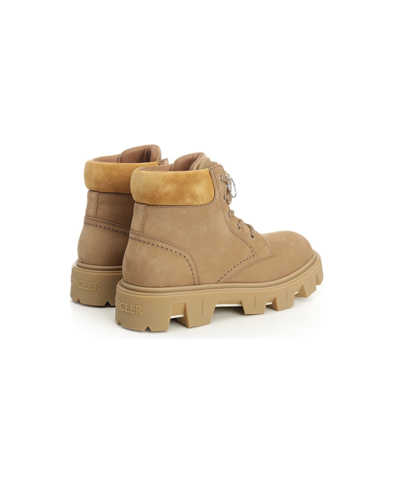 Moncler 
peak City
 Nubuck Ankle Boots - KHAKI