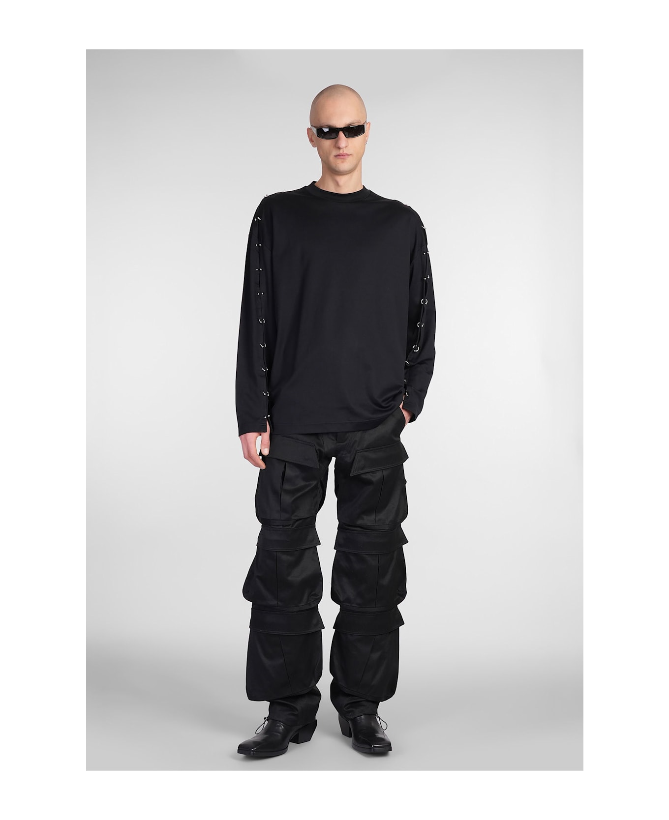 Mugler T-shirt In Black Cotton - black
