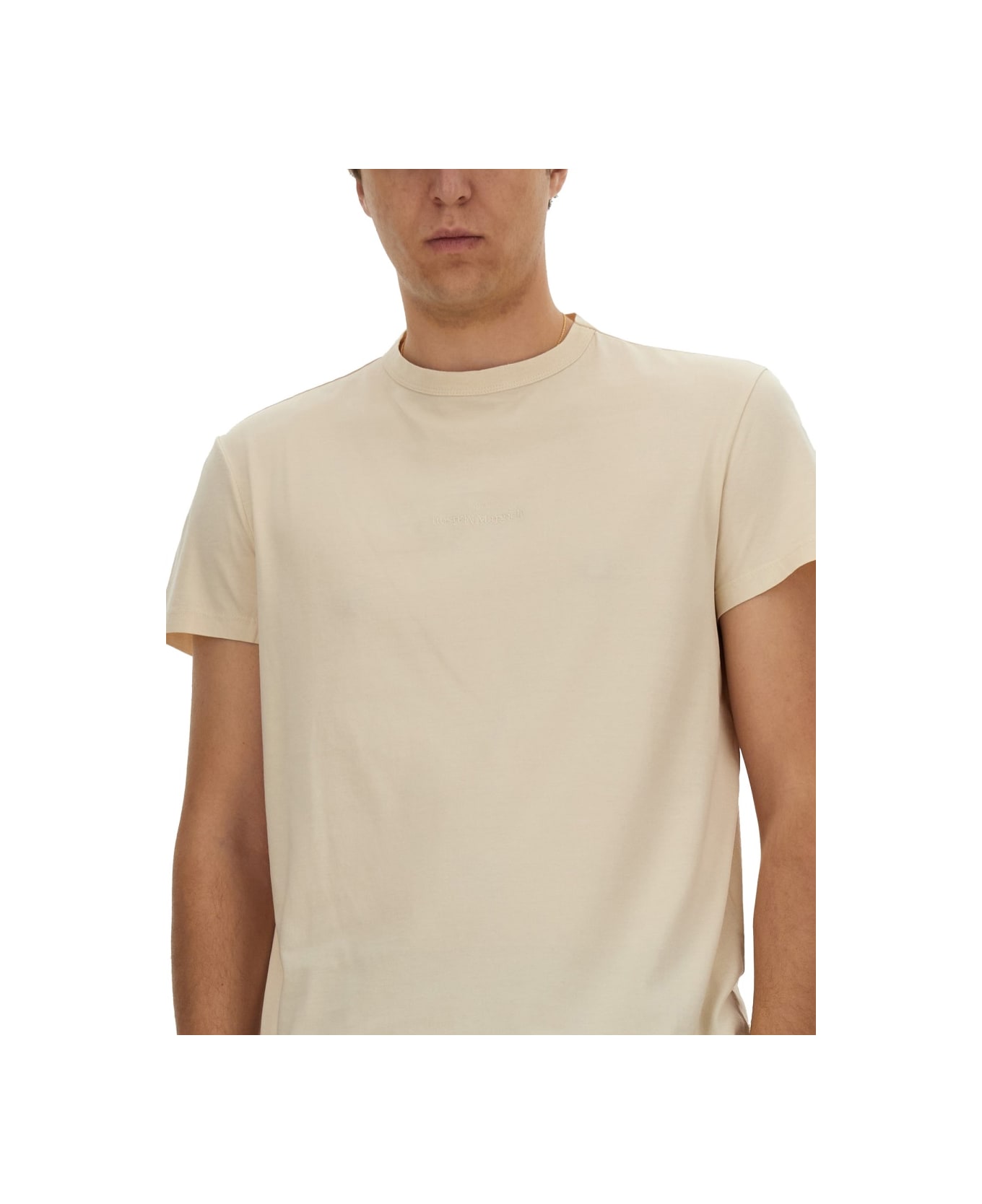 Maison Margiela Jersey T-shirt - BEIGE シャツ