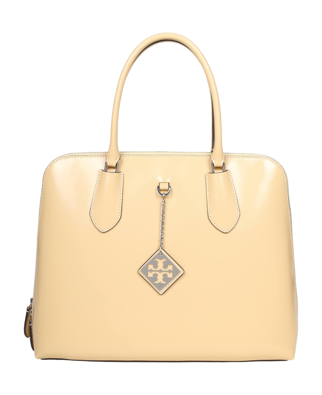 Tory Burch Swing Bag In Almond Brushed Leather - Almond