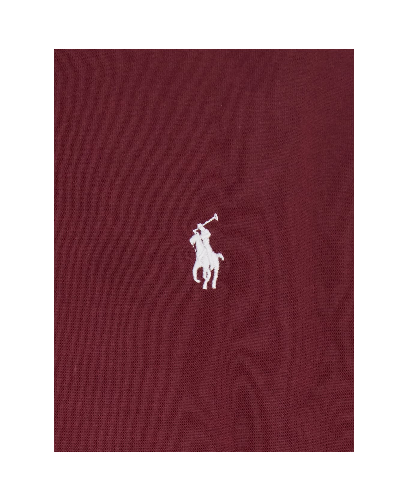 Ralph Lauren Bordeaux Sweatshirt With Drawstring Hood And Pony Embroidery On The Front In Cotton Blend Man - CLASSIC WINE/C1730