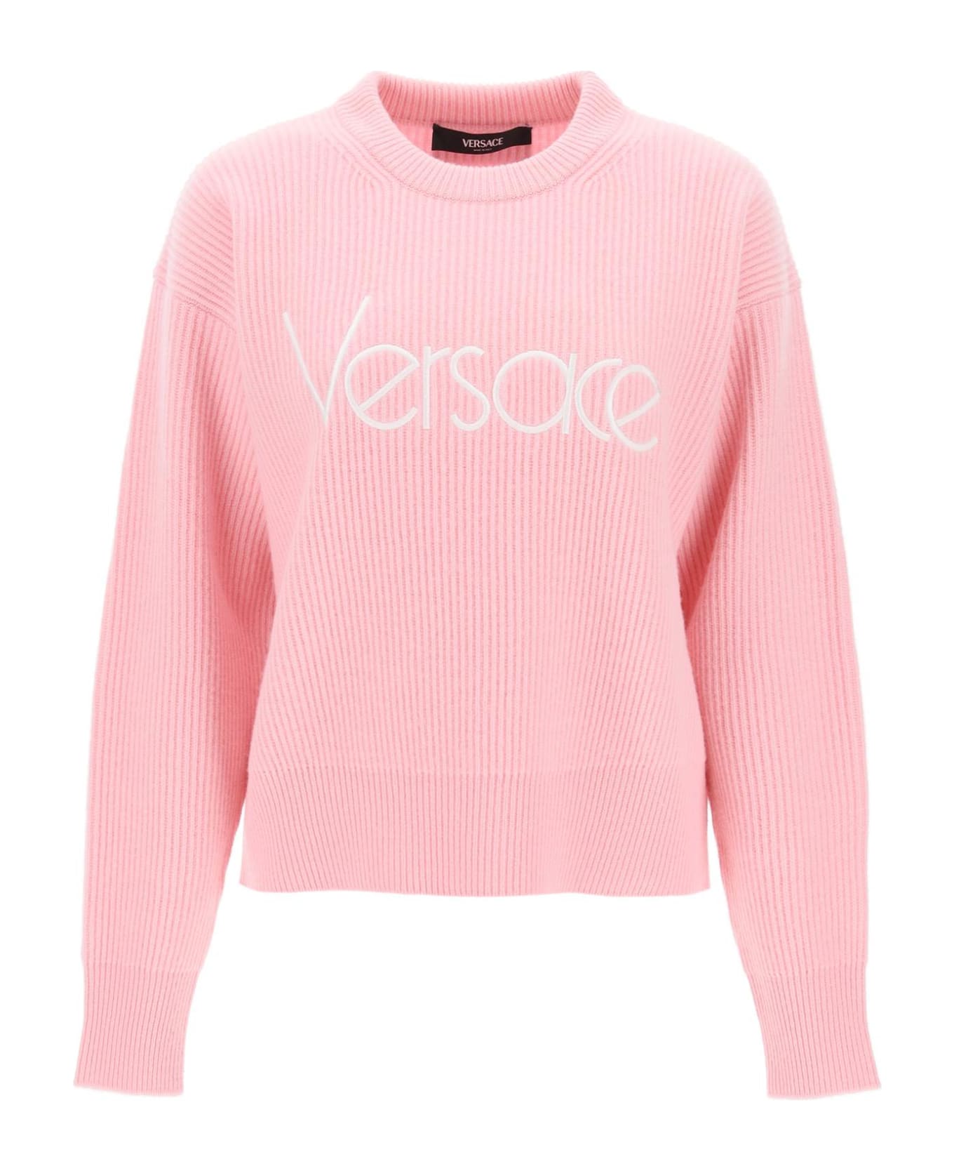 Versace 1978 Re-edition Logo Jersey - PALE PINK (Pink)