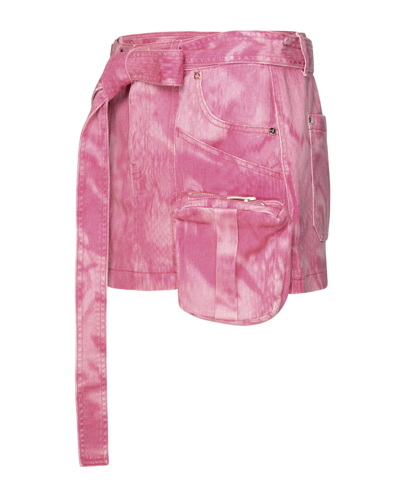 Blumarine Pink Cotton Mini Skirt - Pink