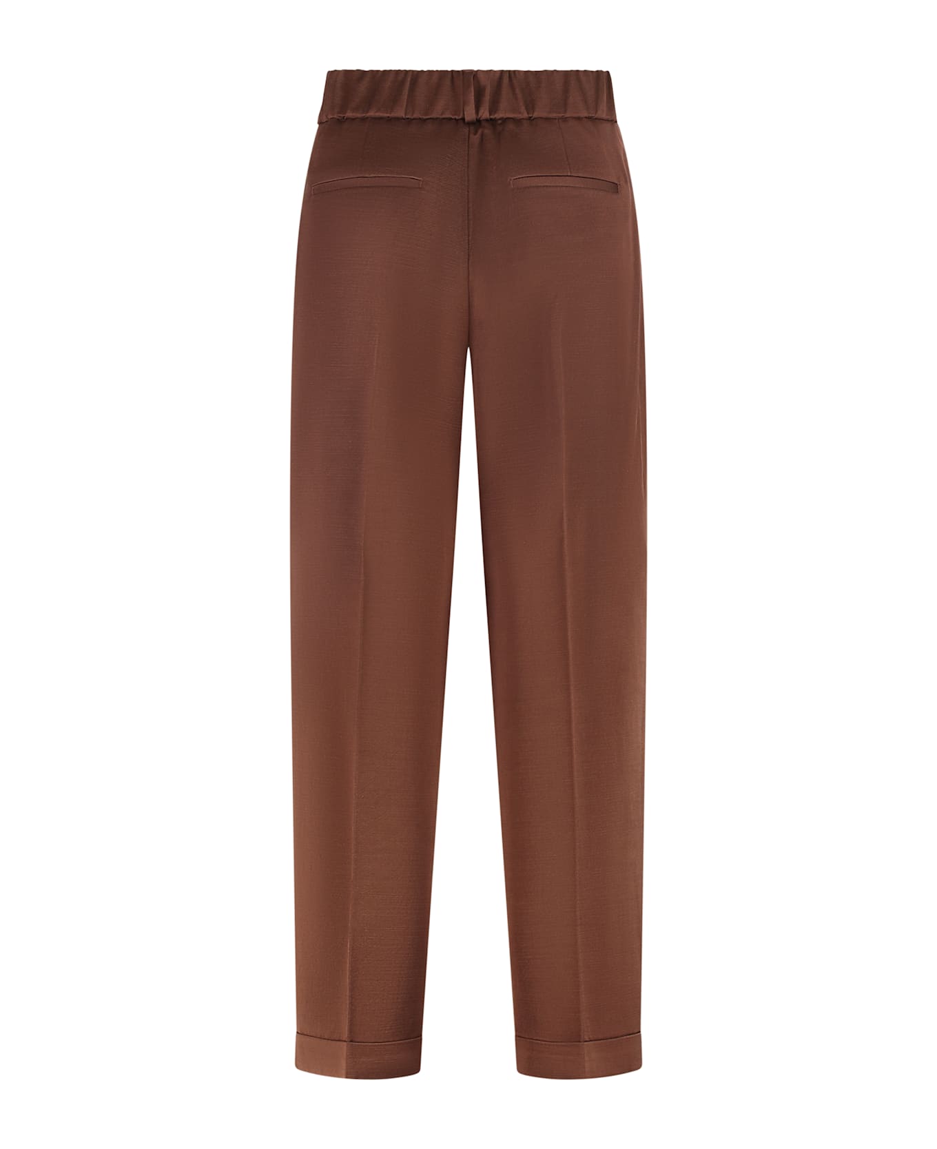 Peserico Cotton Blend Trousers - brown