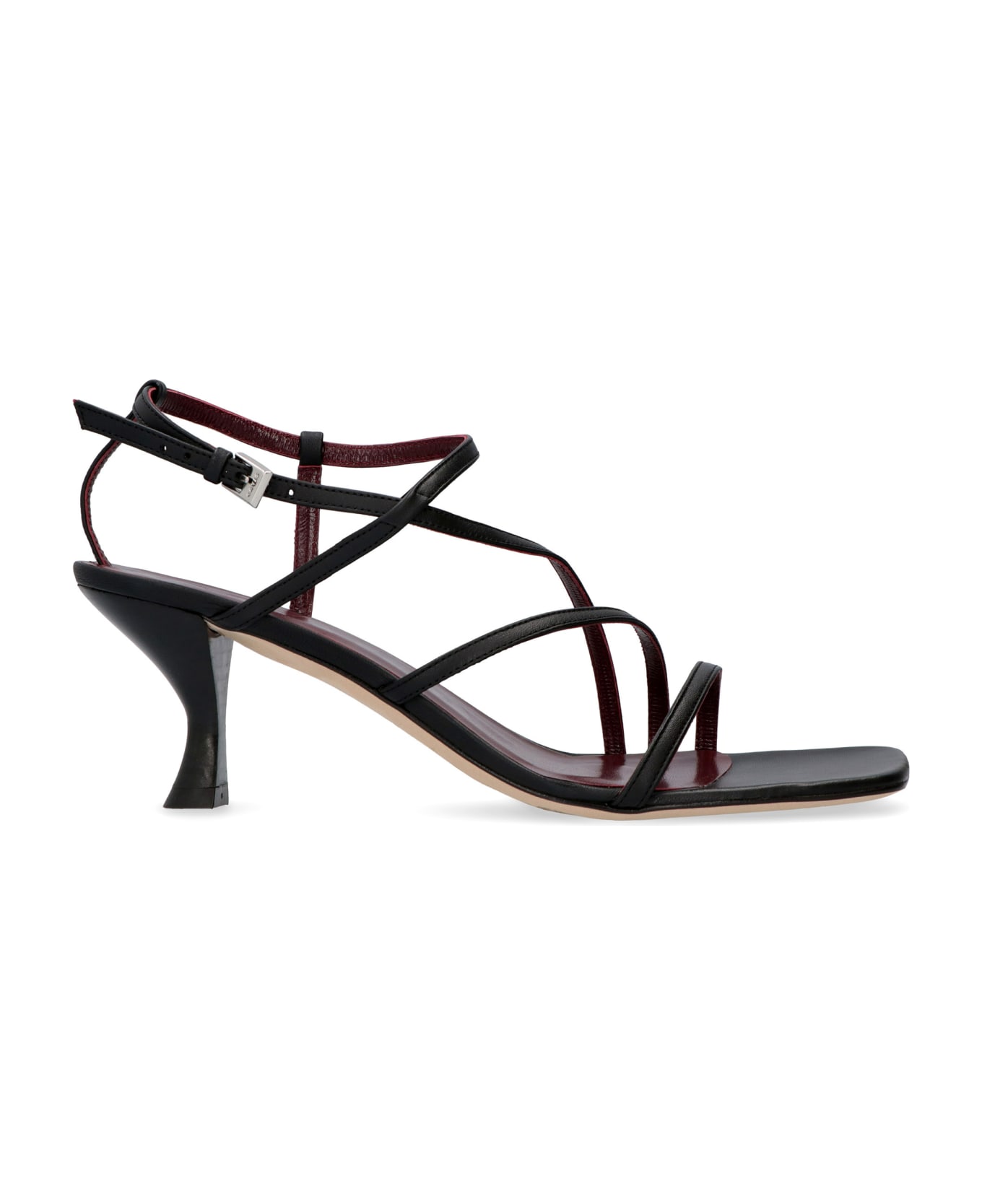 STAUD Gita Leather Sandals | italist
