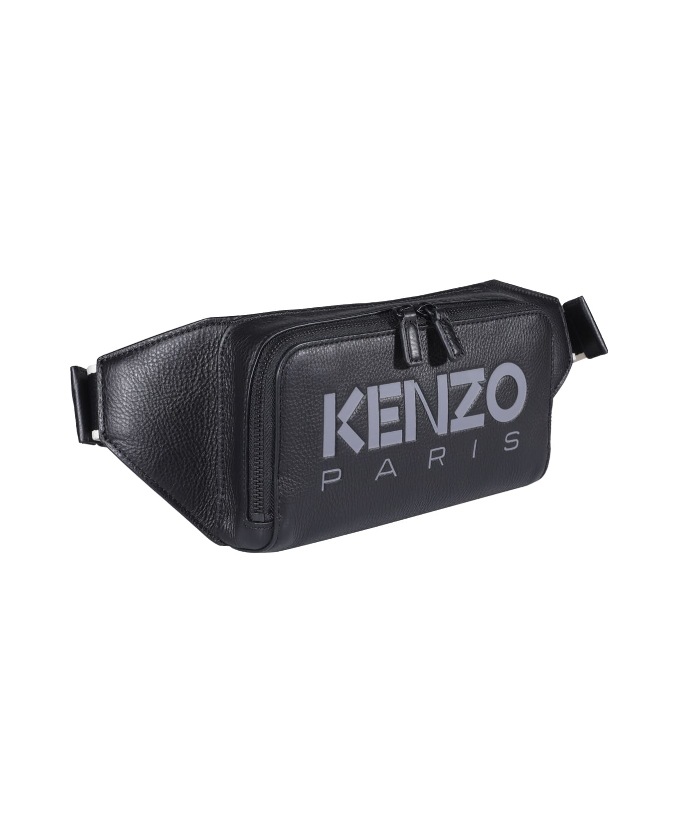 Kenzo Paris Leather Belt Bag - Black