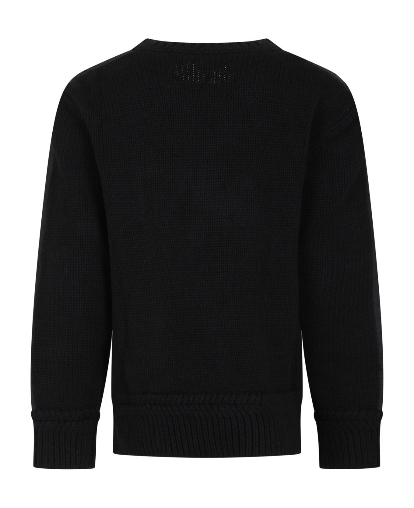 Lanvin Black Sweater With Logo For Boy - Black
