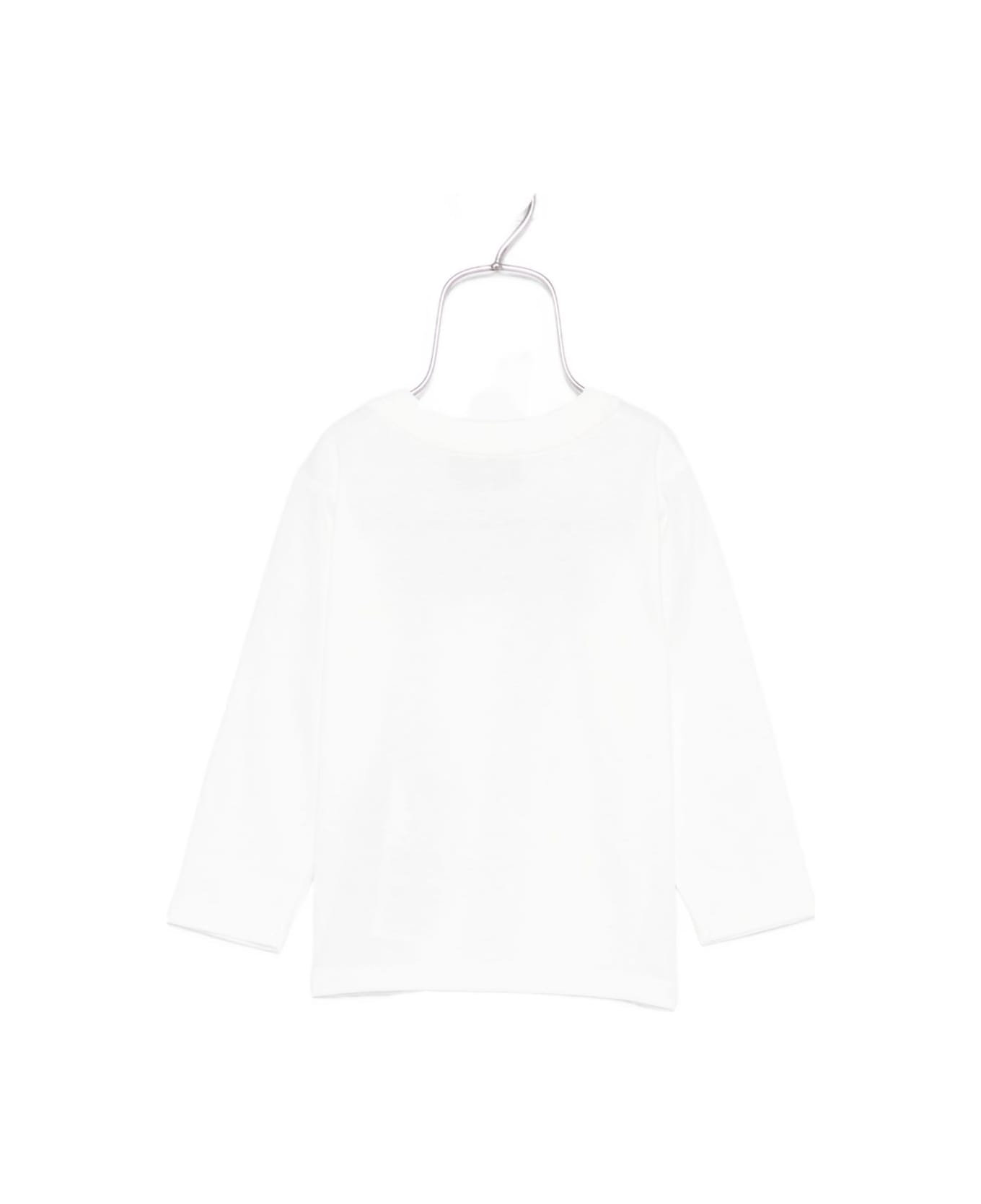 Moschino Kids Long-sleeved T-shirt With Teddy Print - White