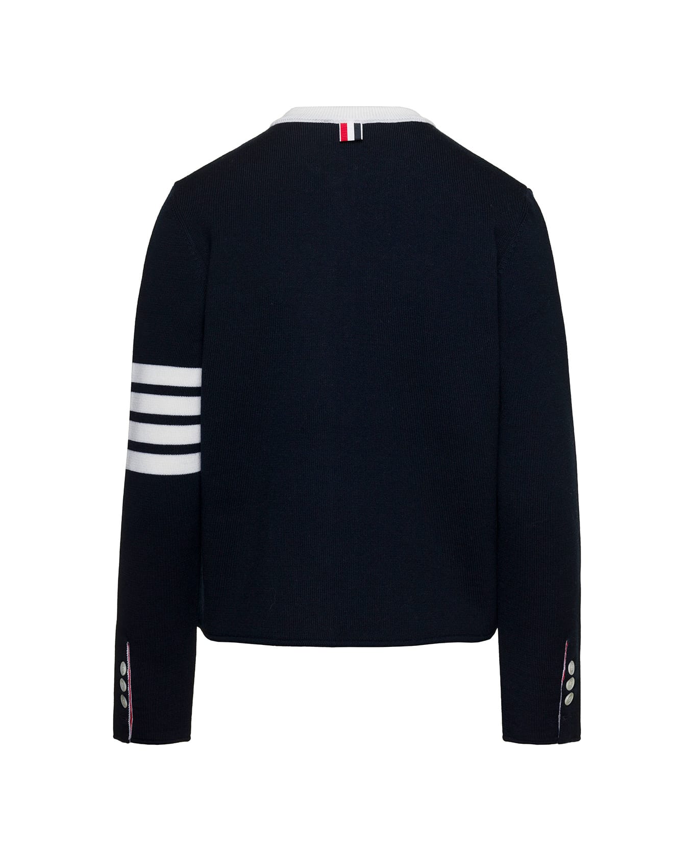 Thom Browne 'double Face Cardigan' Wool - Blue カーディガン