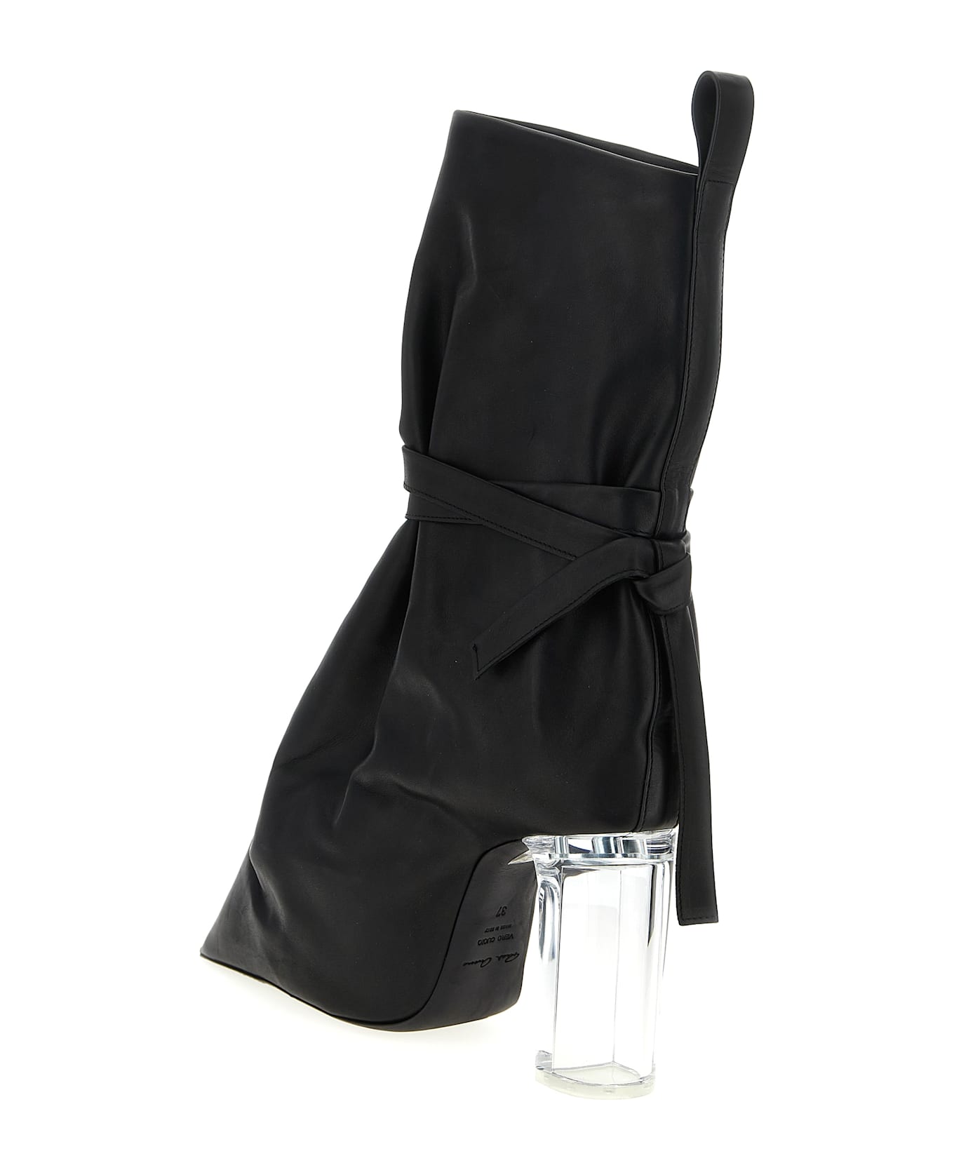 Rick Owens 
tied Taco Kiss
 Ankle Boots - Black  