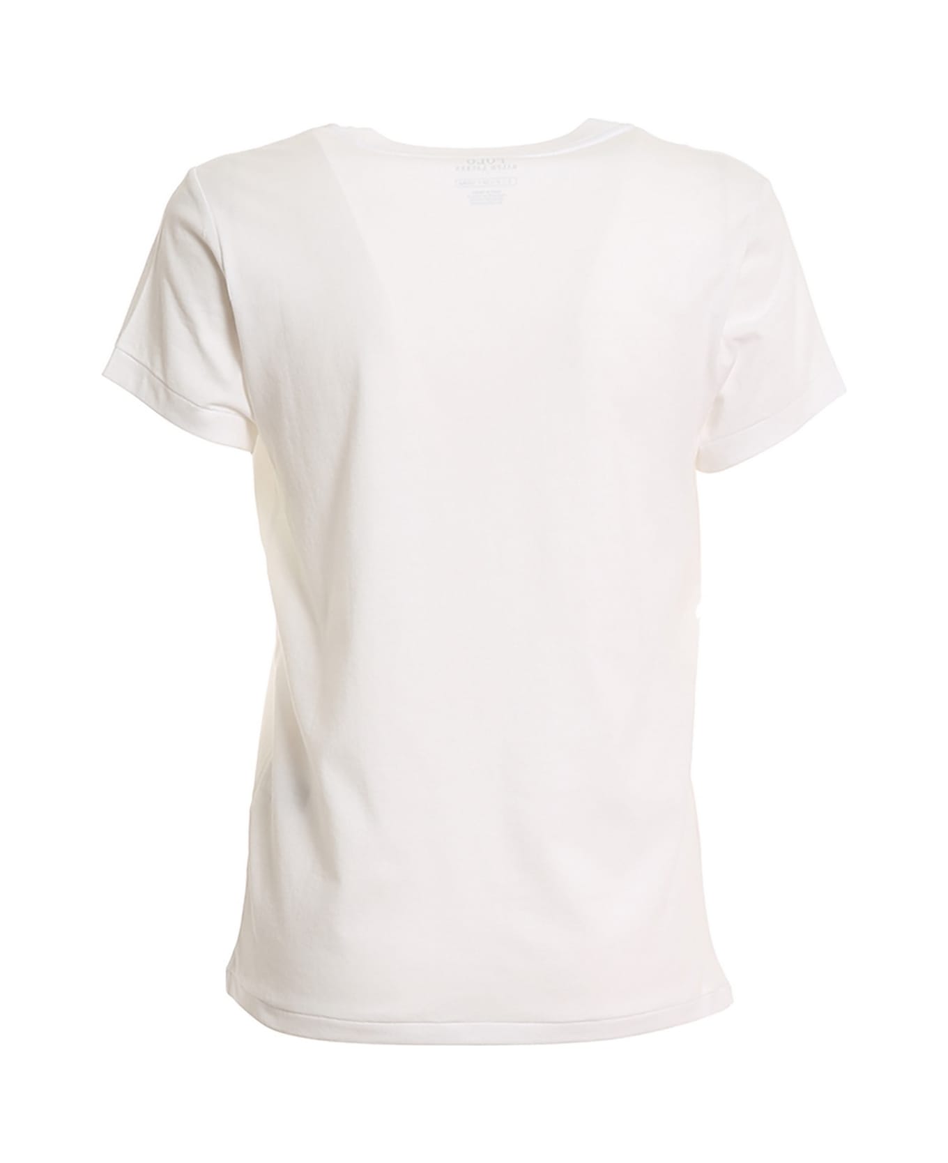 Polo Ralph Lauren Small Logo V-neck T-shirt - Bianco