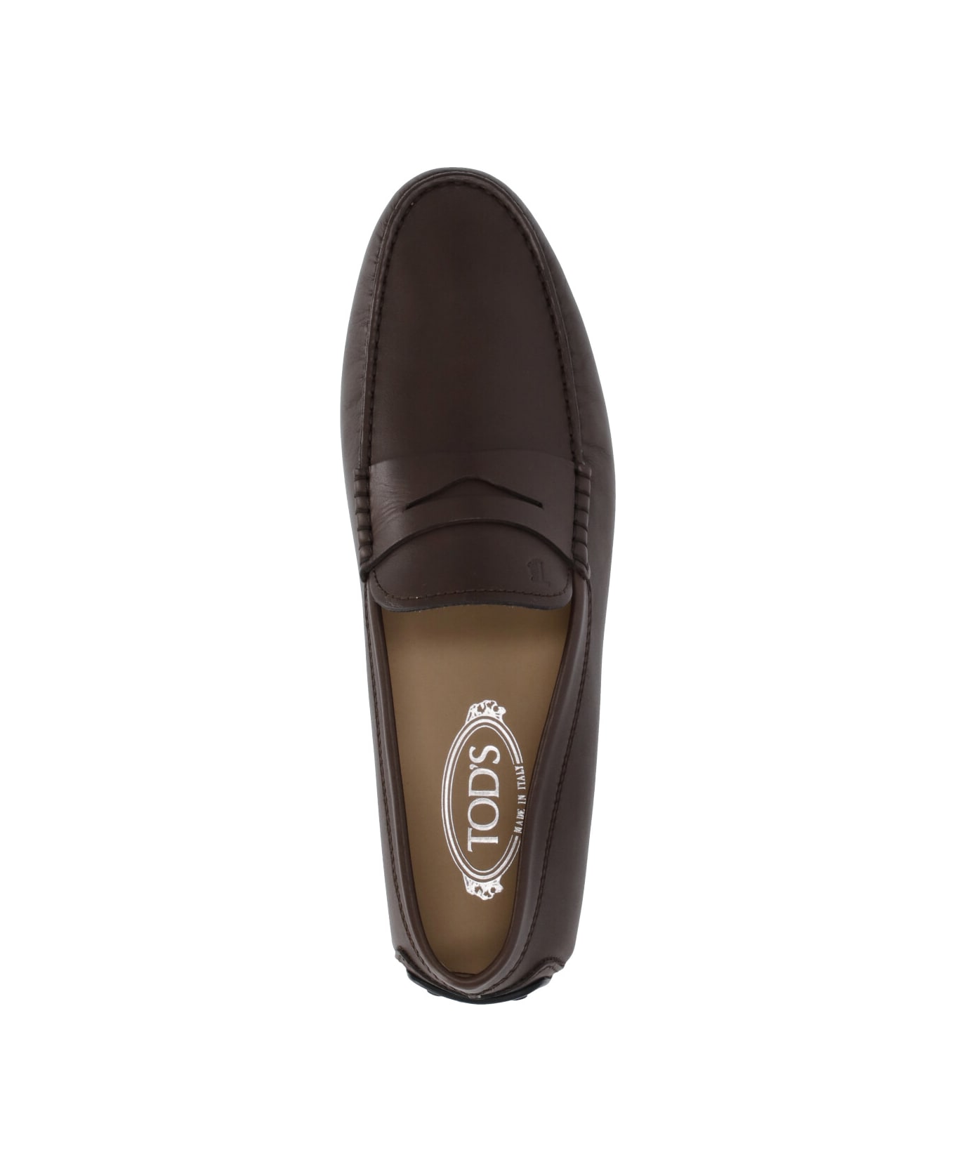 Tod's Logo Engraved Loafers - Brown ローファー＆デッキシューズ