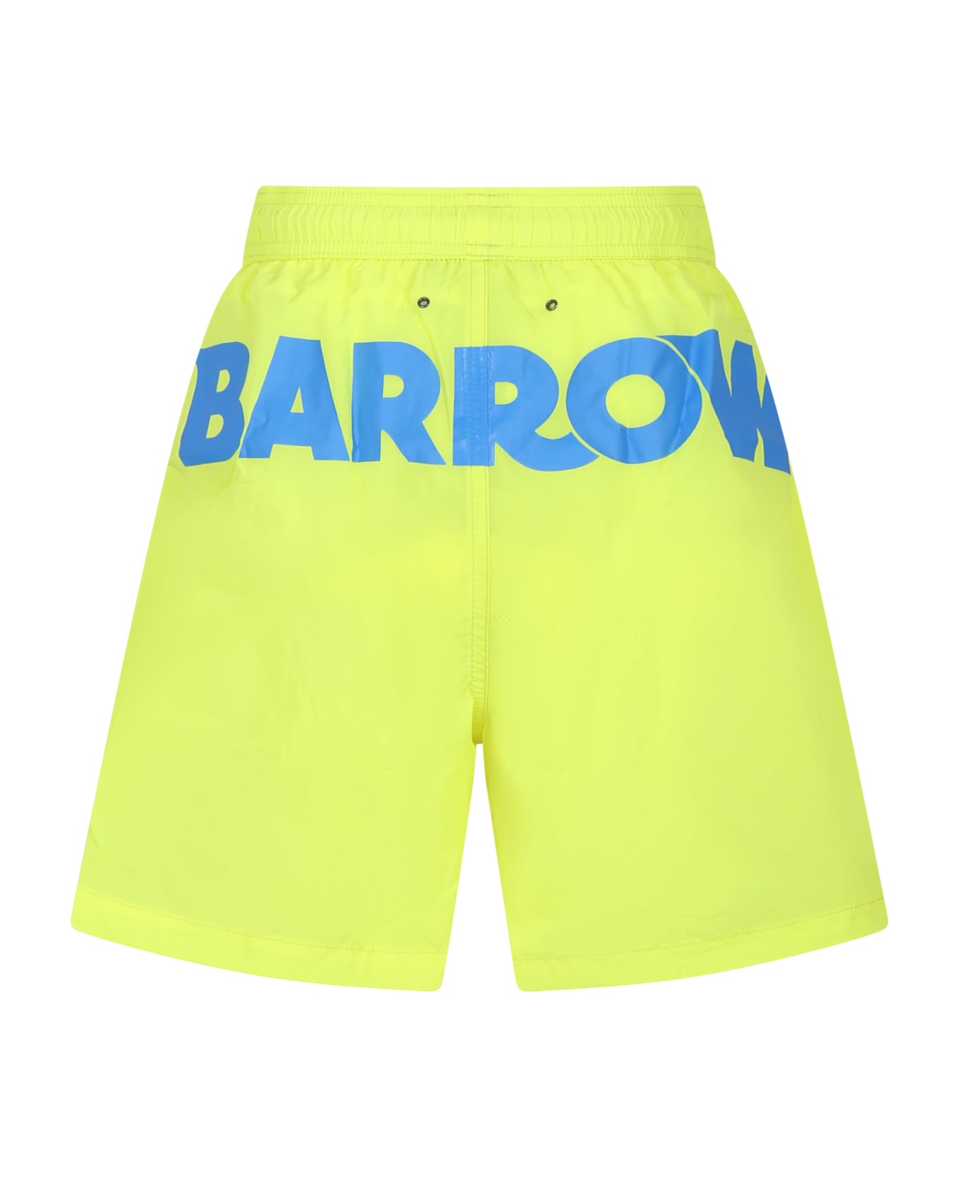 Barrow Yellow Swim Shorts For Boy With Smiley - Yellow 水着