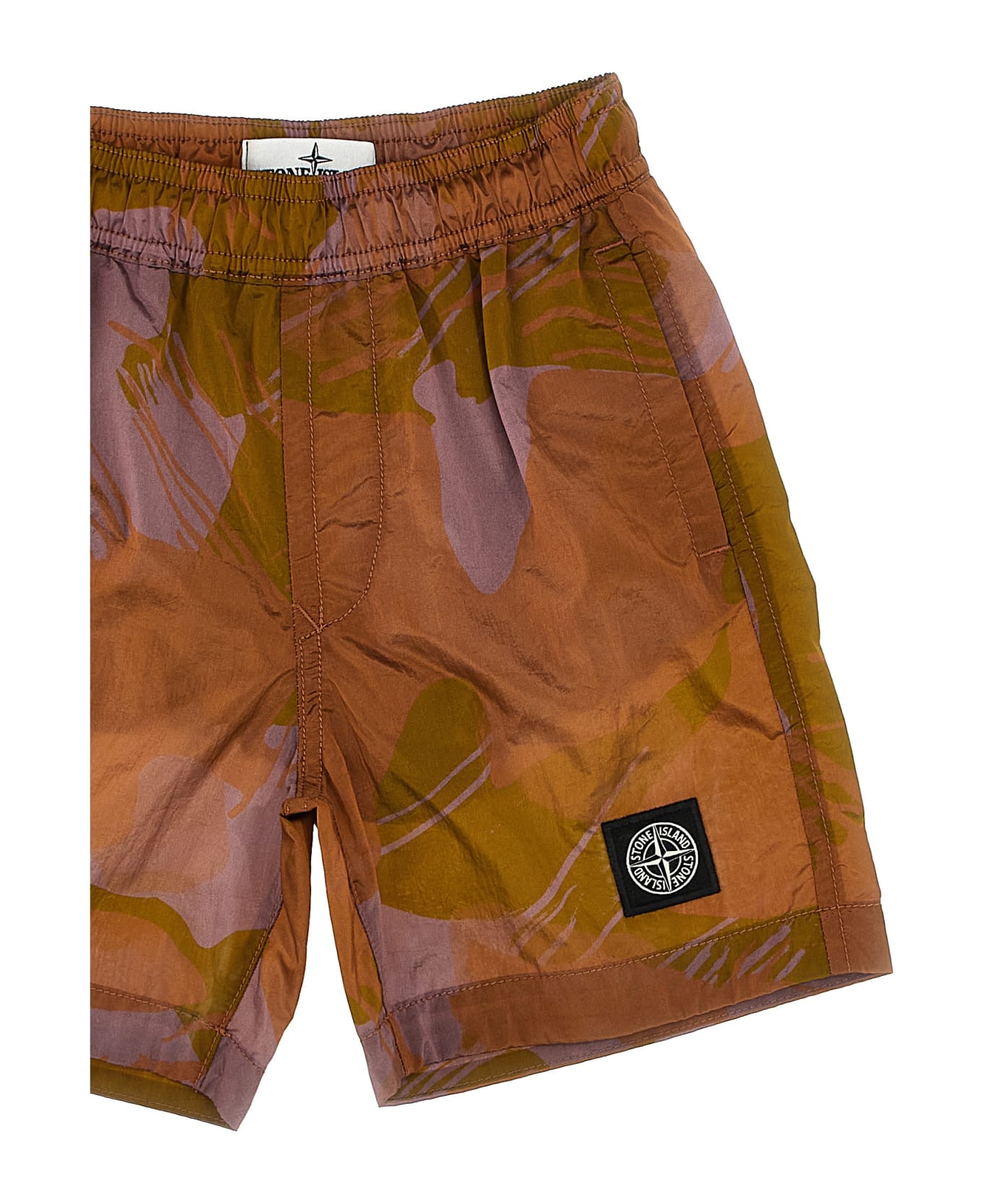 Stone Island Junior Printed Swim Shorts - Multicolor
