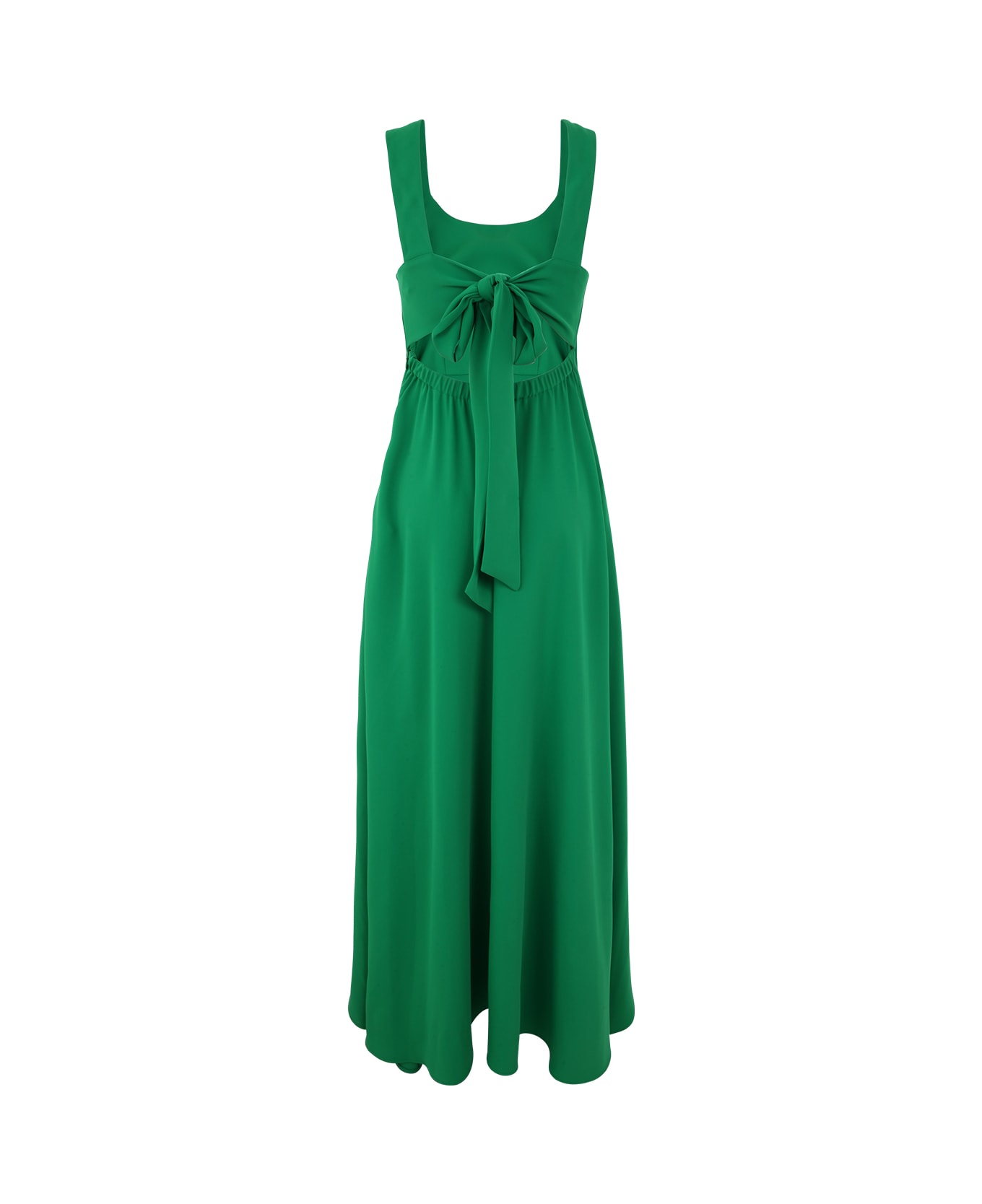 Parosh Cady Dress - Emerald Green