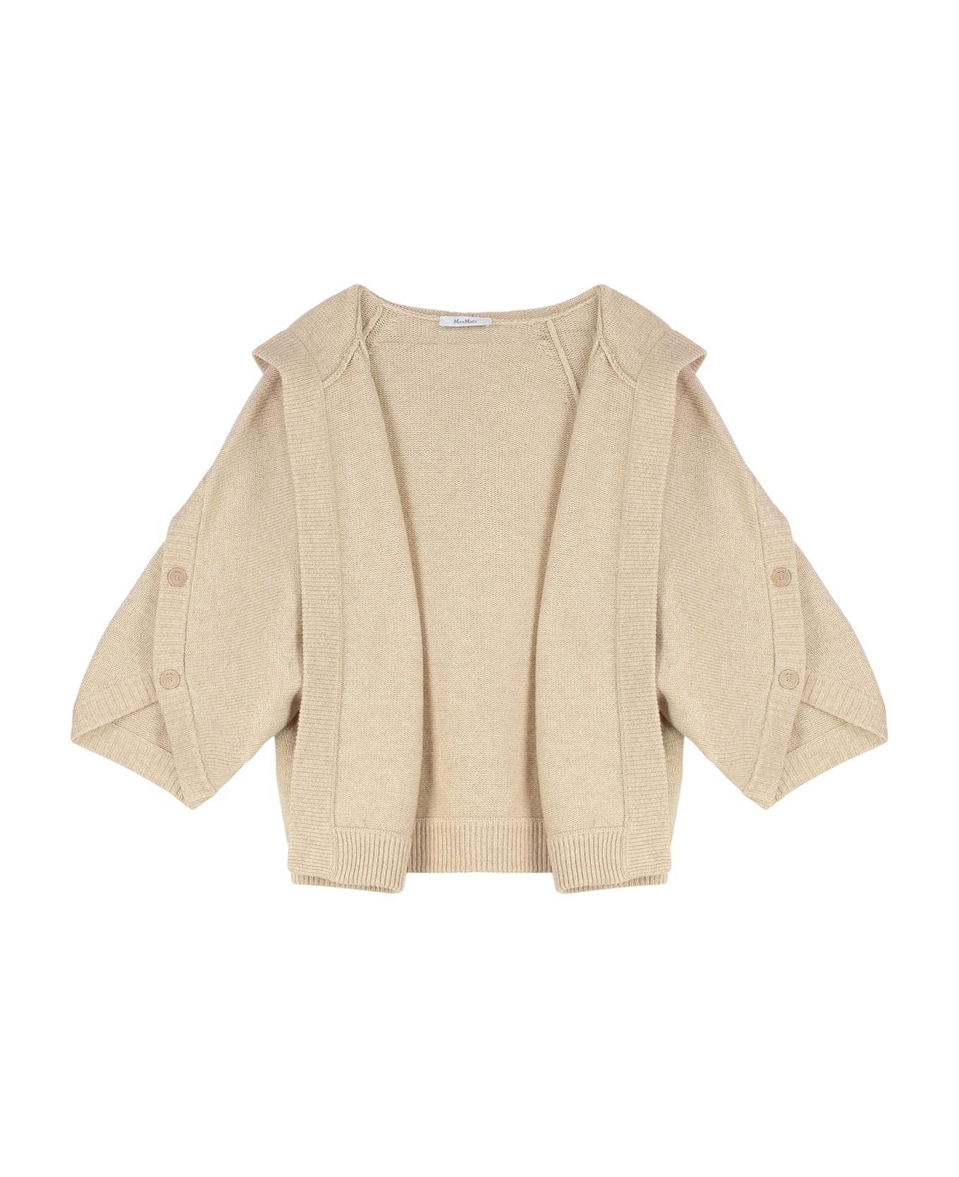 Max Mara Wool And Cashmere Cardigan - Sand