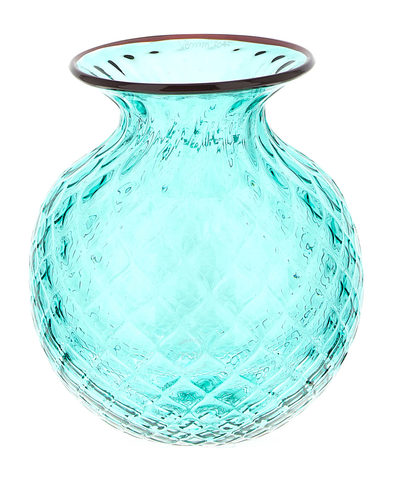 Venini 'balloton Fiori' Pot 14 Cm - Green