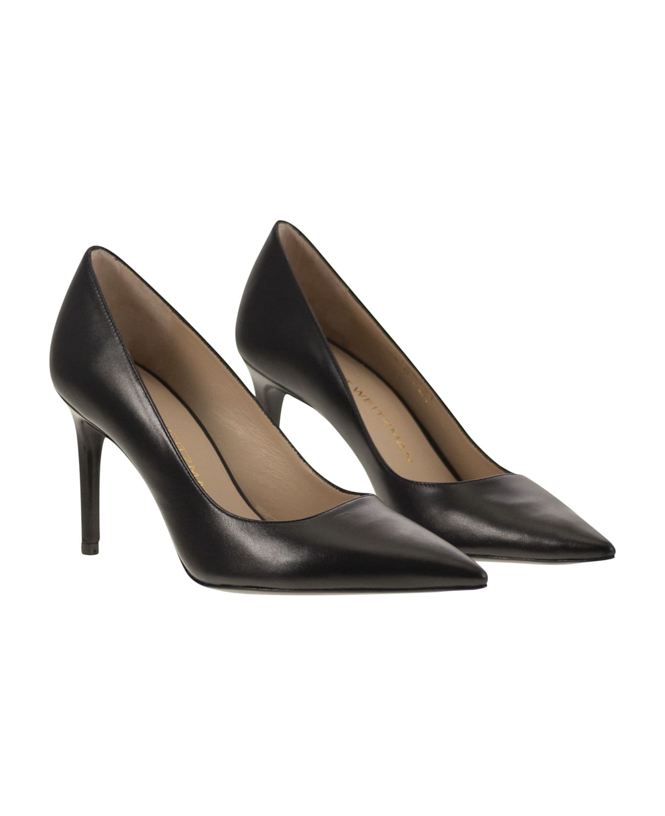 Stuart Weitzman Stuart Power 85 - Leather Pumps - Black