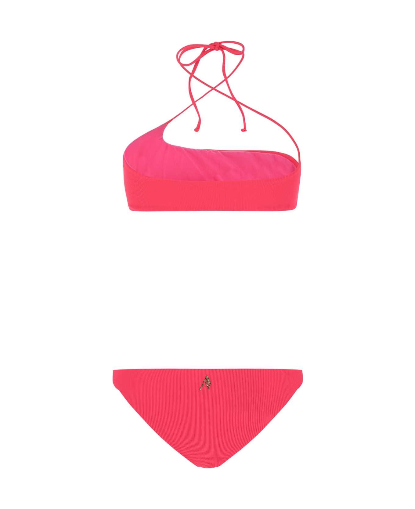 The Attico Fuchsia Stretch Nylon Bikini - 008