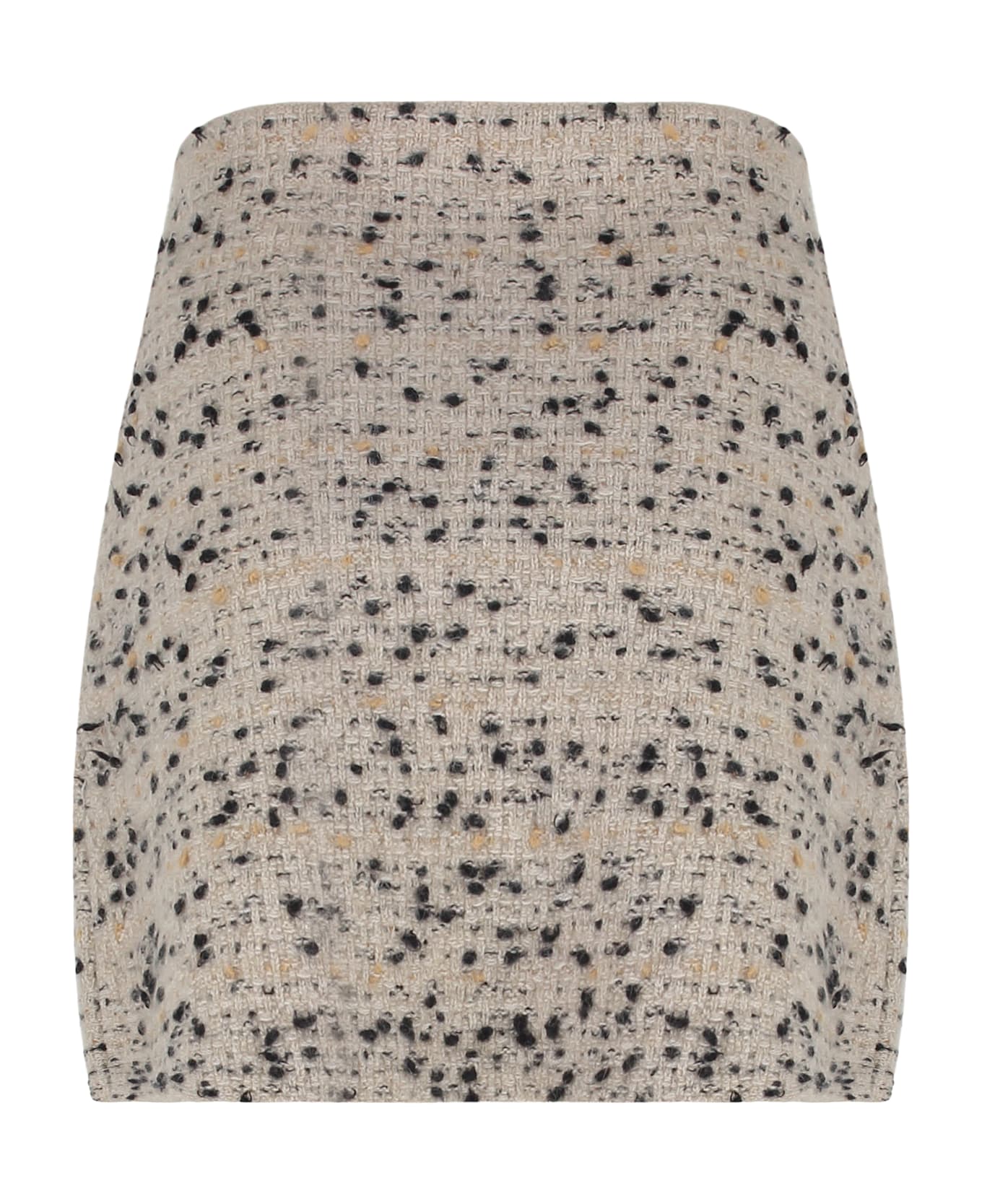 Fabiana Filippi Wool Blend Mini Skirt - Beige