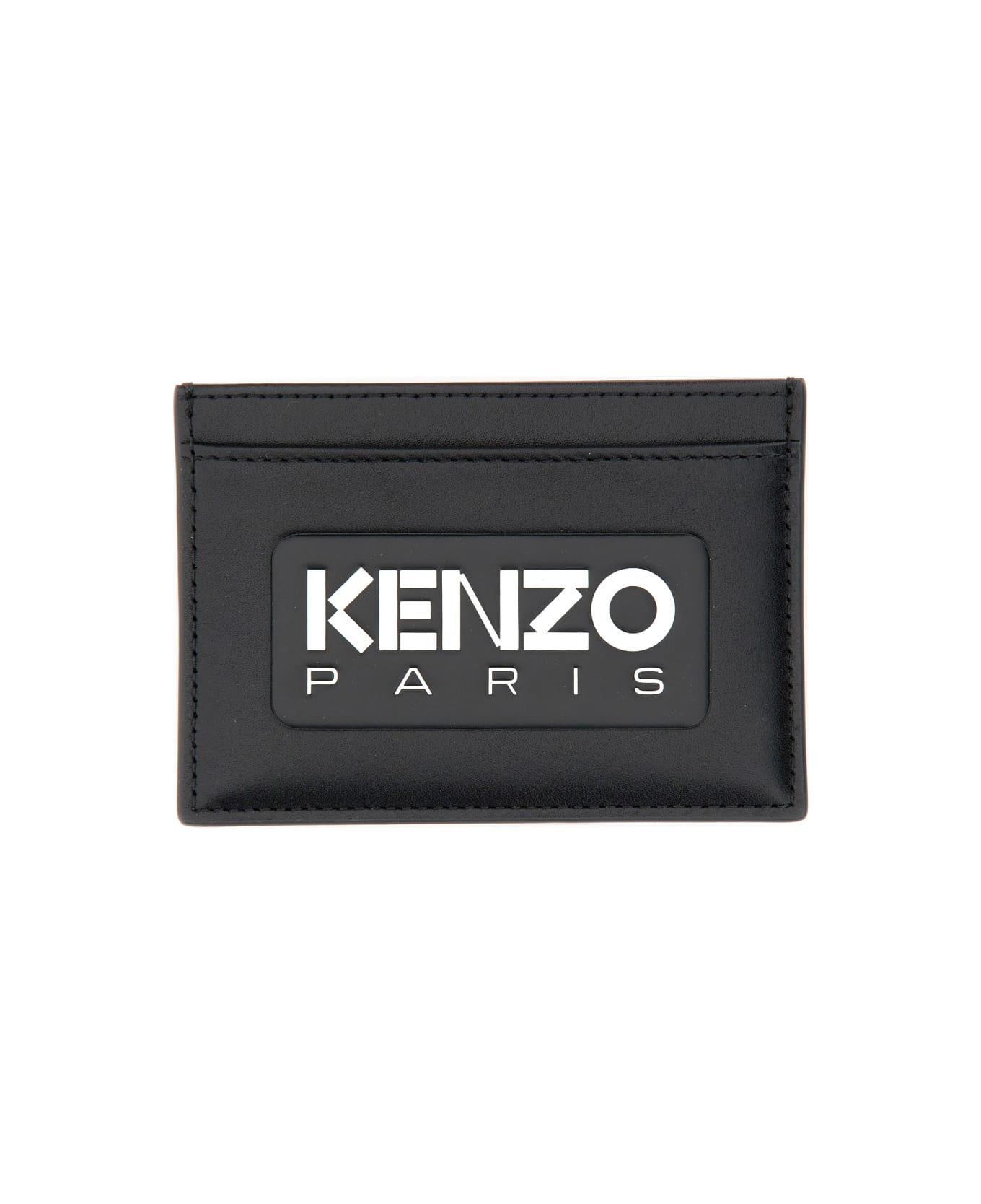 Kenzo Card Holder With Logo - BLACK 財布
