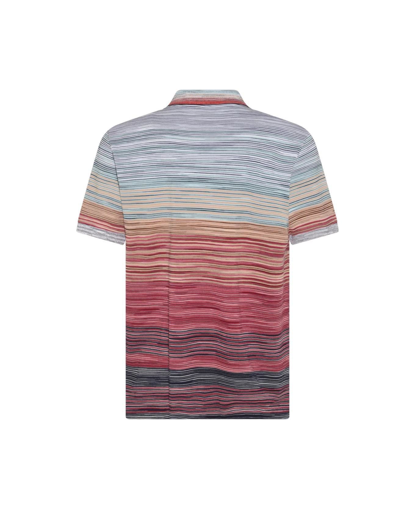 Missoni Space-dyed Straight Hem Polo Shirt - Red