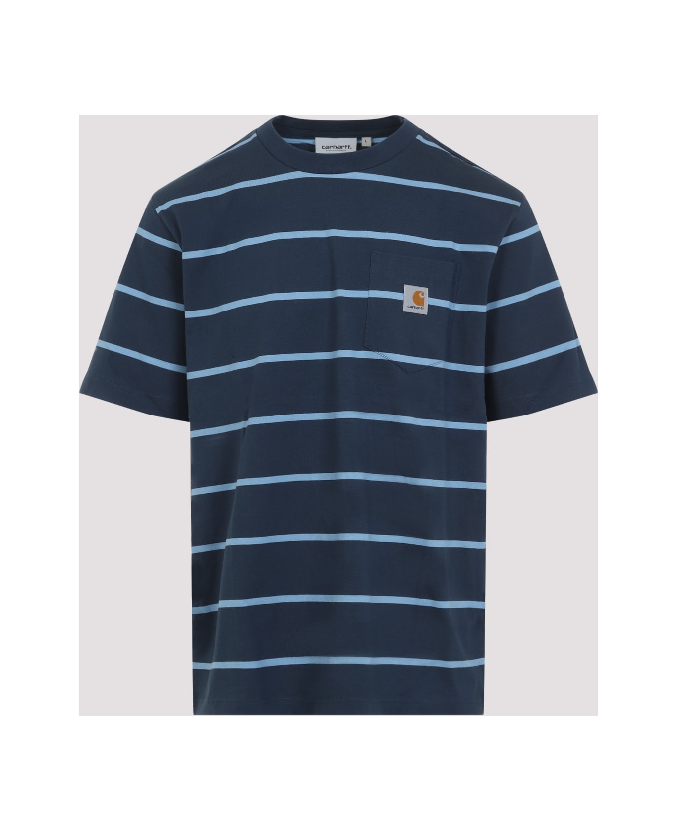 Tシャツ・カットソー CARHARTT WIP SHORT SLEEVES AIKEN POCKET T-SHIRT Carhartt WIP S/S Aiken Pocket T-Shirt, Aiken Stripe, Black
