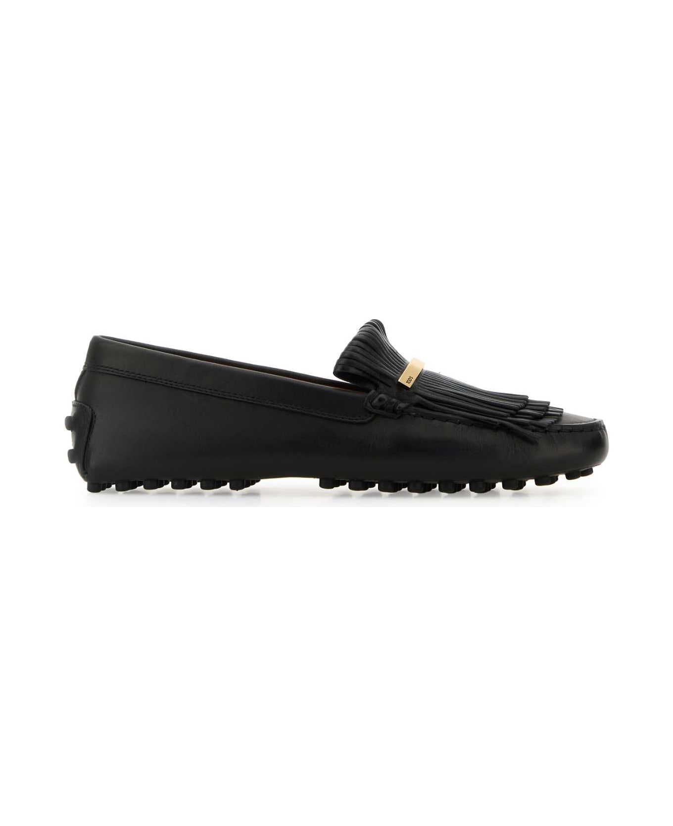 Tod
s Black Leather Loafers - NERO