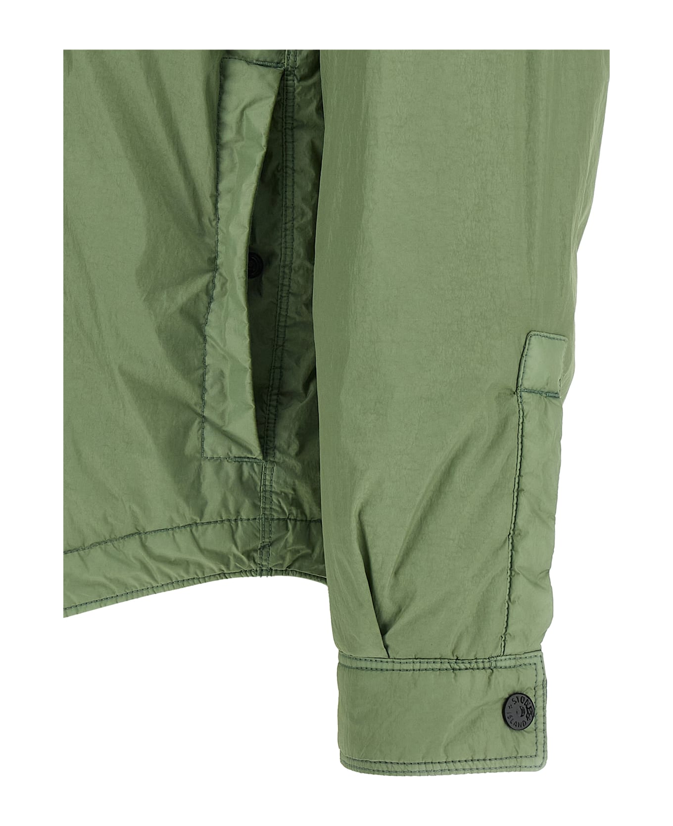 Stone Island 
garment Dyed Crinkle Reps Ny
 Jacket - Green