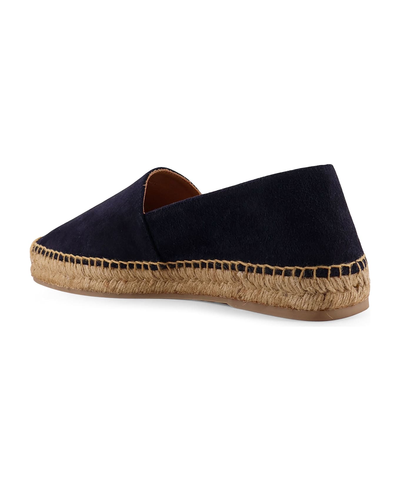 Kiton Suede Espadrillas With Iconic Stitching - Blue