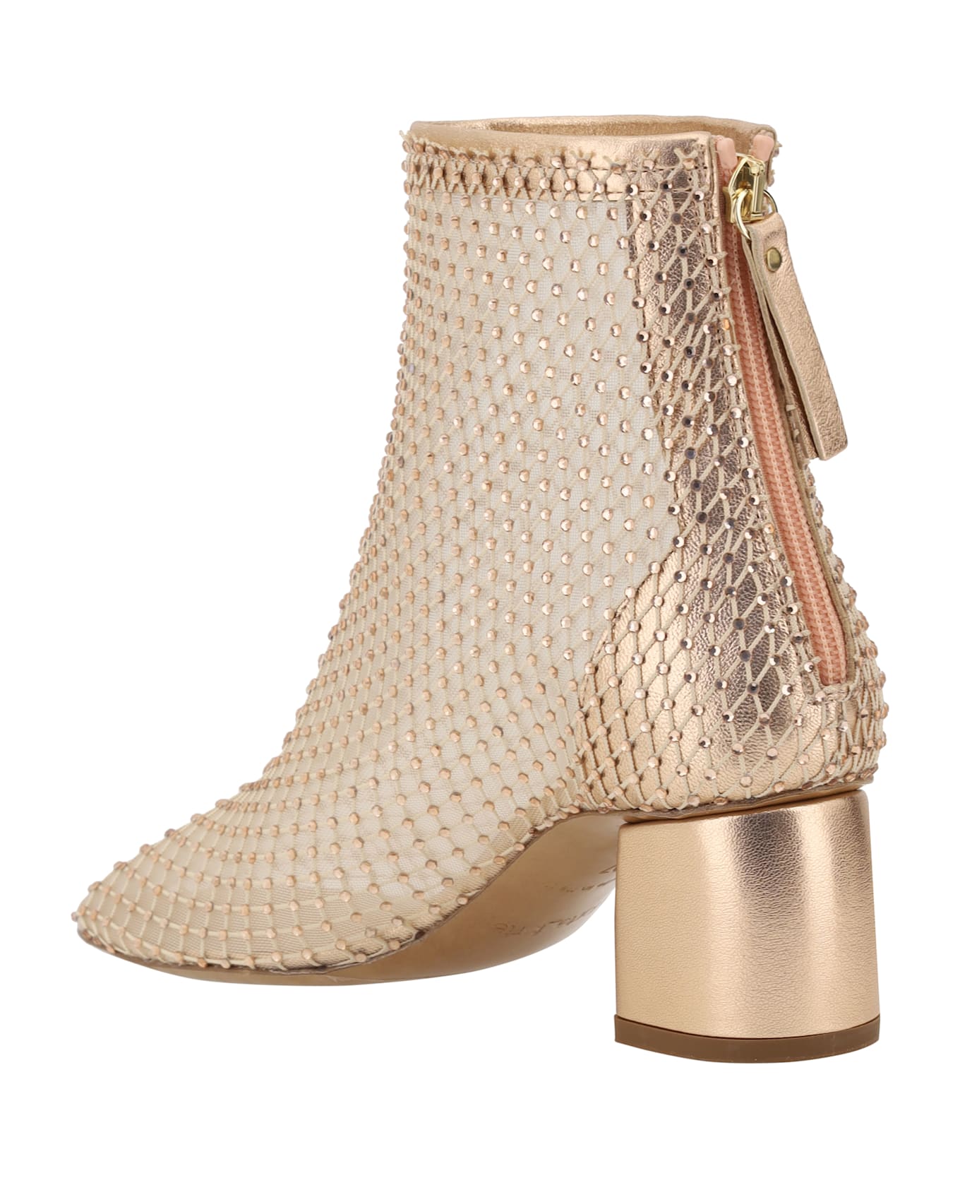 Forte_Forte Strass Mesh Ankle Boots