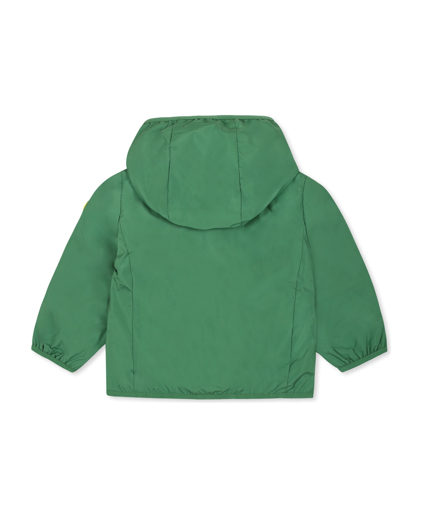 Save the Duck Green Windbreaker Jacket For Baby Boy With Logo - Green