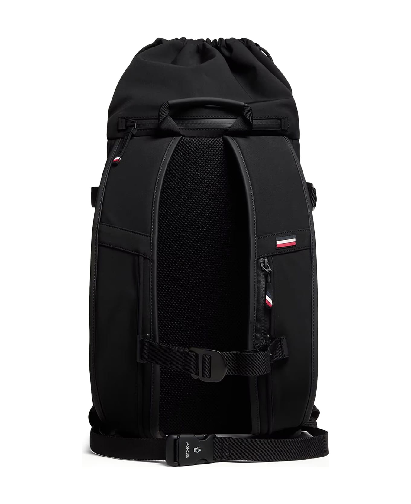 Moncler Grenoble Nylon Backpack With Logo Patch - Black